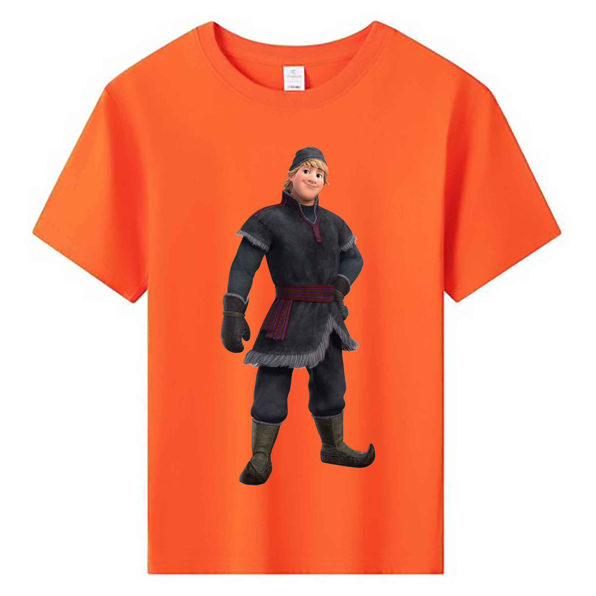 （画像用） アナと雪の女王 アンナ エルサ Frozen Anna Elsa 綿100％キッズTシャツ（フロントプリント）