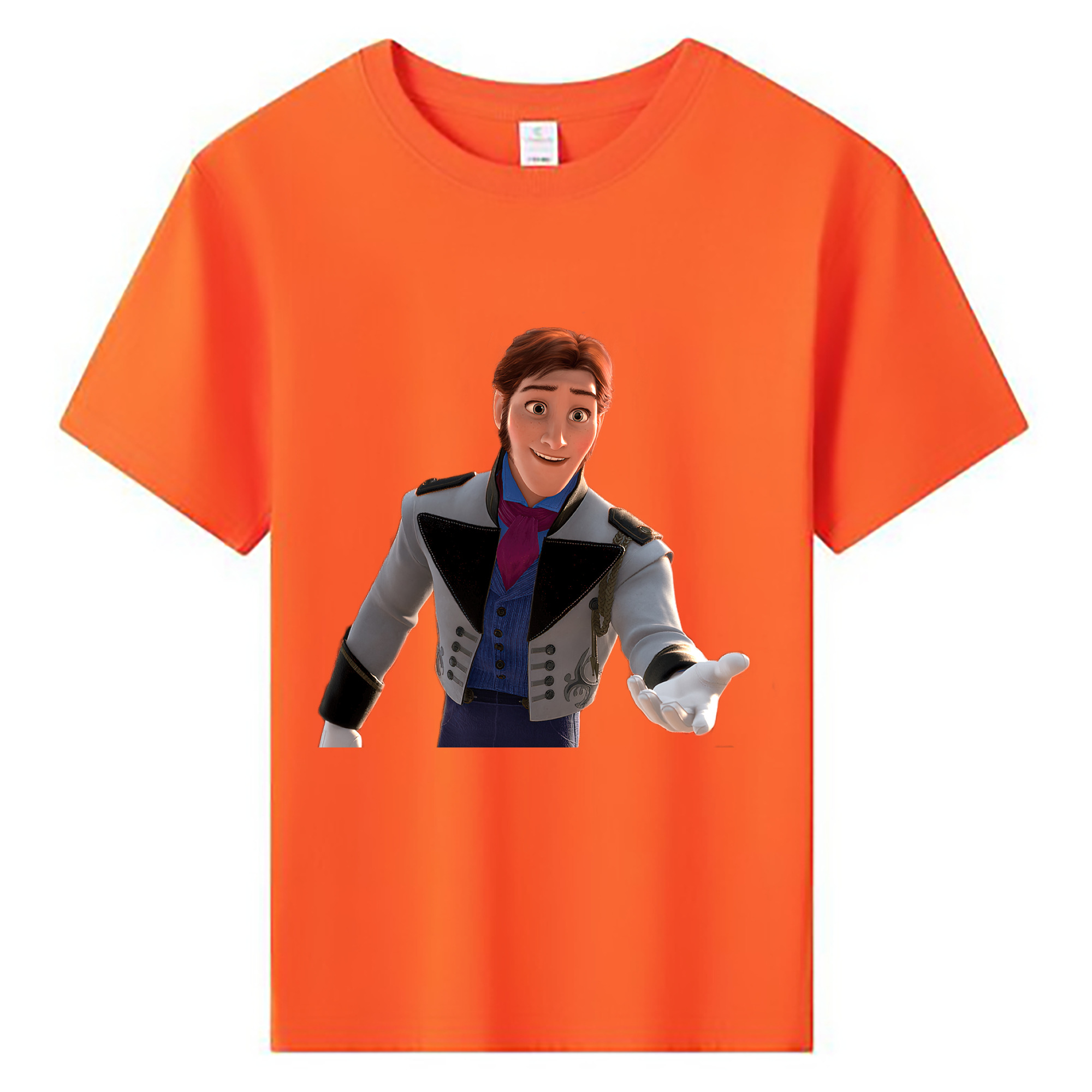 （画像用） アナと雪の女王 アンナ エルサ Frozen Anna Elsa 綿100％キッズTシャツ（フロントプリント）