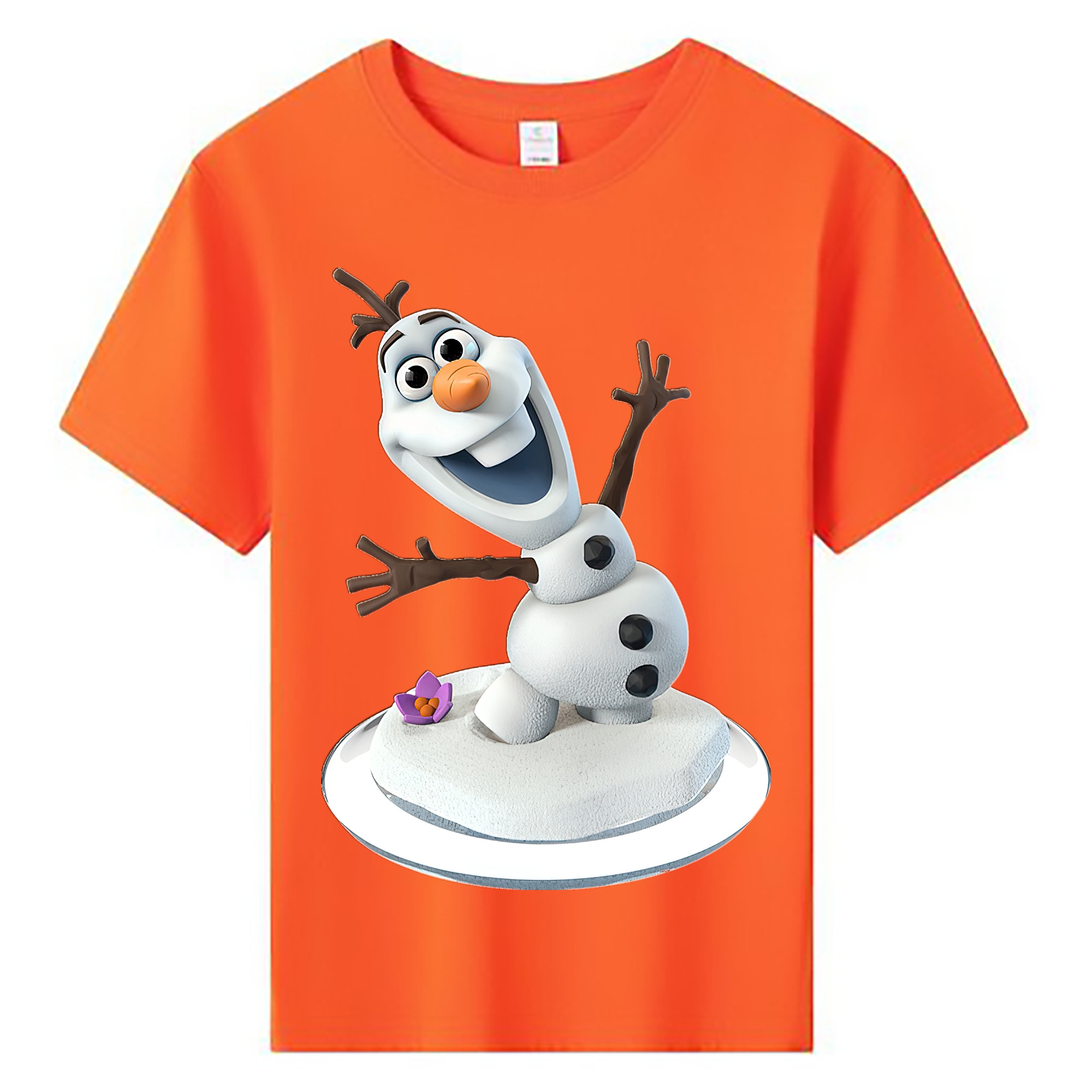 （画像用） アナと雪の女王 アンナ エルサ Frozen Anna Elsa 綿100％キッズTシャツ（フロントプリント）