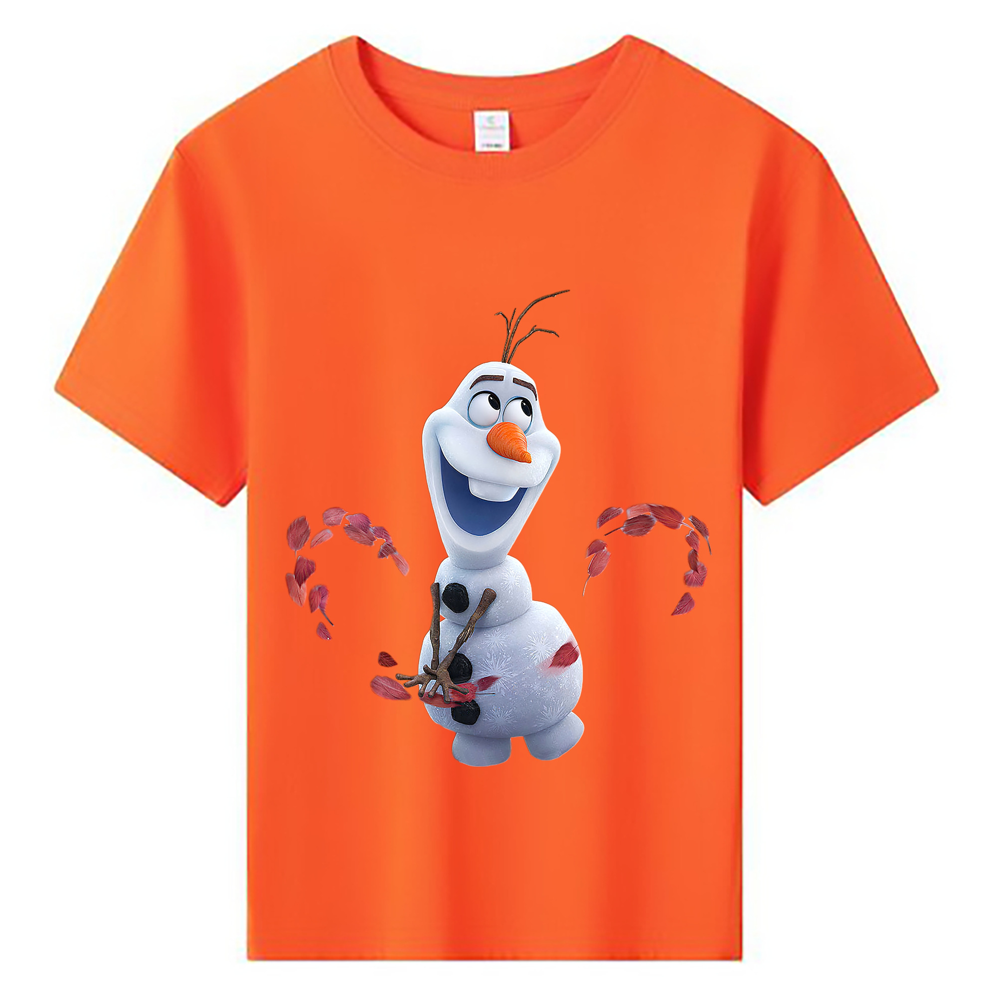 （画像用） アナと雪の女王 アンナ エルサ Frozen Anna Elsa 綿100％キッズTシャツ（フロントプリント）