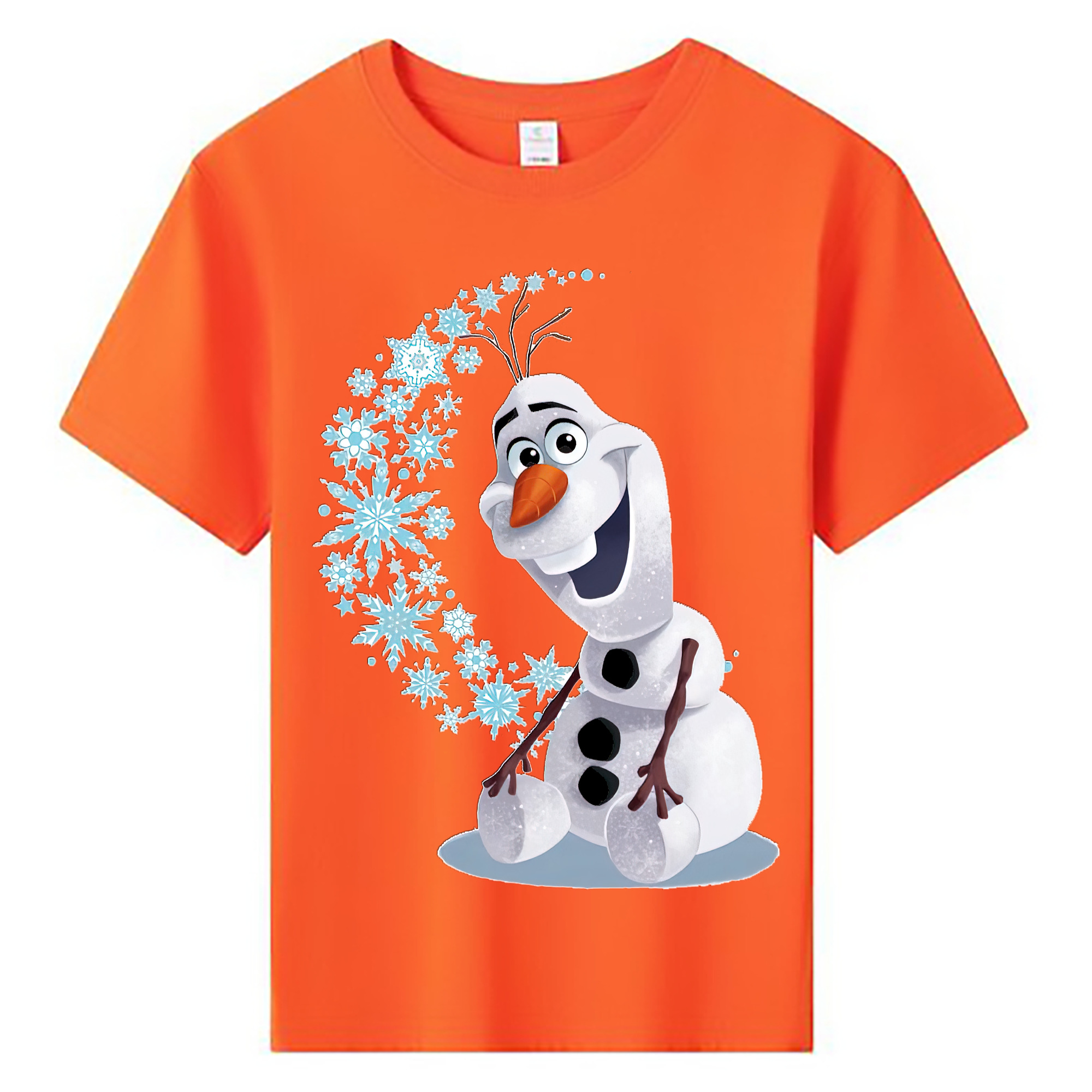 （画像用） アナと雪の女王 アンナ エルサ Frozen Anna Elsa 綿100％キッズTシャツ（フロントプリント）