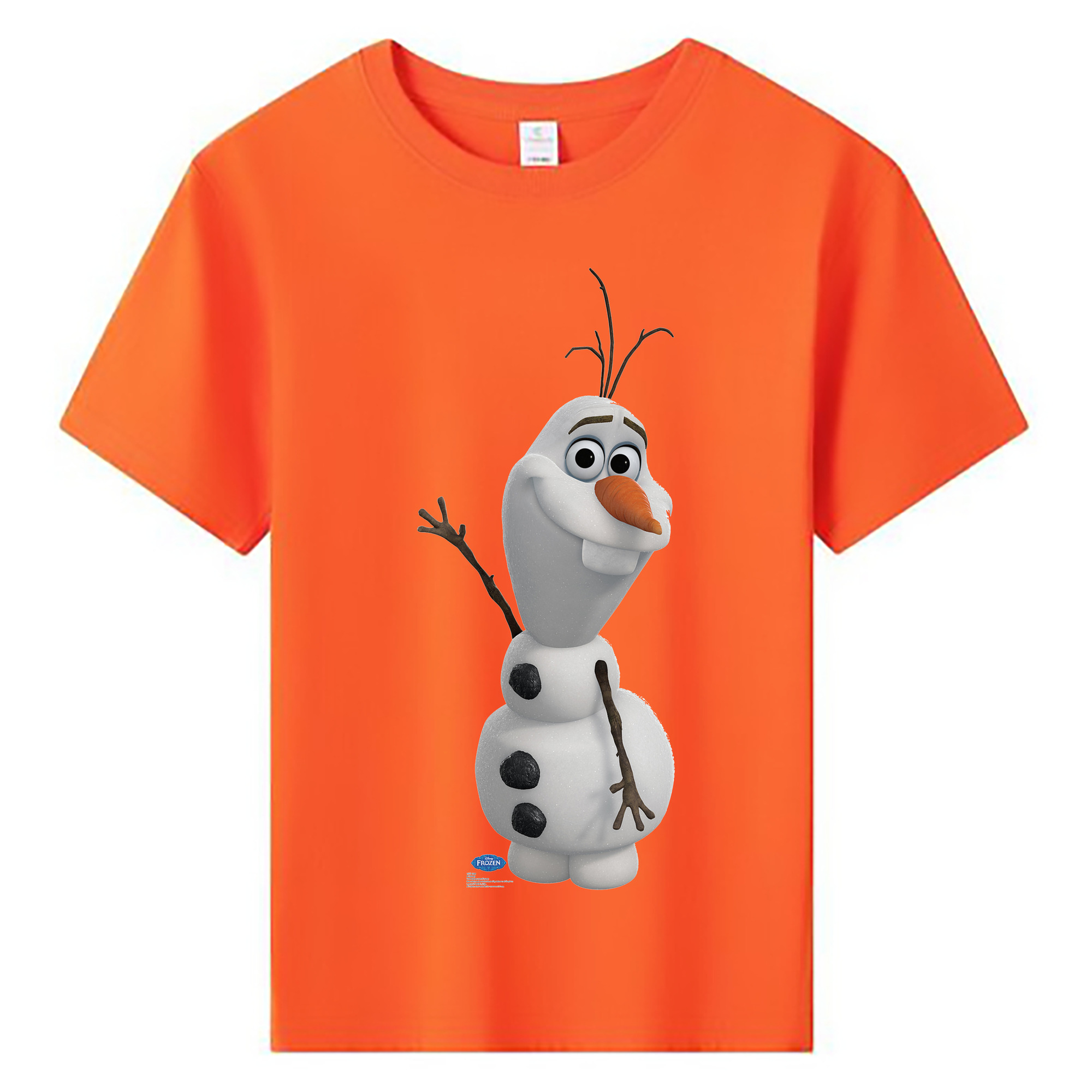 （画像用） アナと雪の女王 アンナ エルサ Frozen Anna Elsa 綿100％キッズTシャツ（フロントプリント）