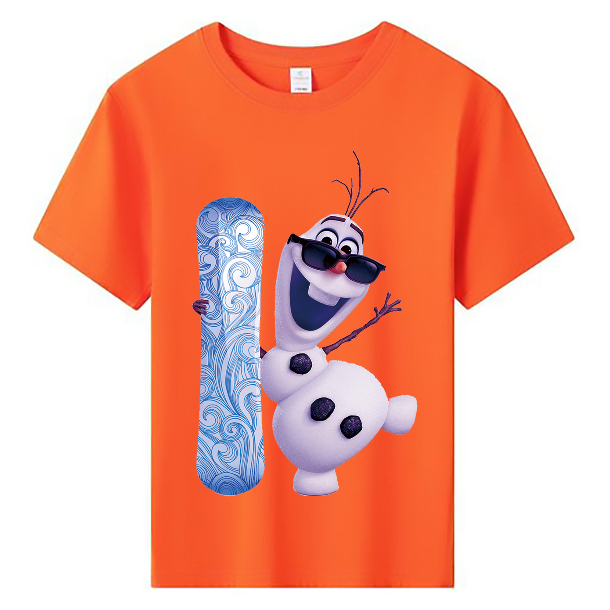 （画像用） アナと雪の女王 アンナ エルサ Frozen Anna Elsa 綿100％キッズTシャツ（フロントプリント）