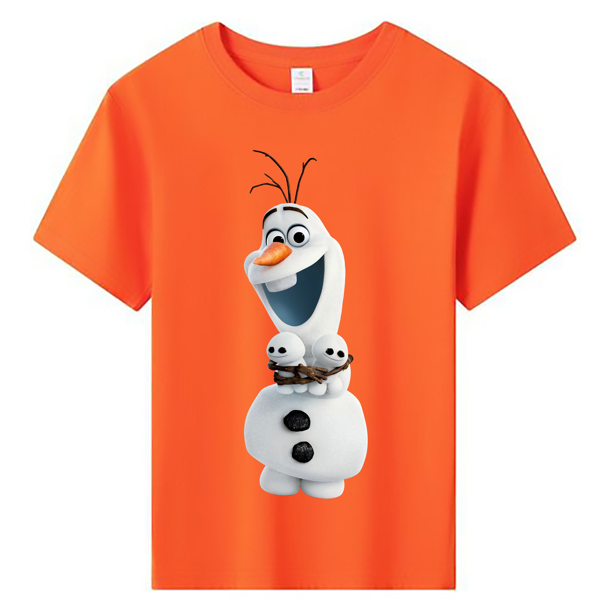 （画像用） アナと雪の女王 アンナ エルサ Frozen Anna Elsa 綿100％キッズTシャツ（フロントプリント）