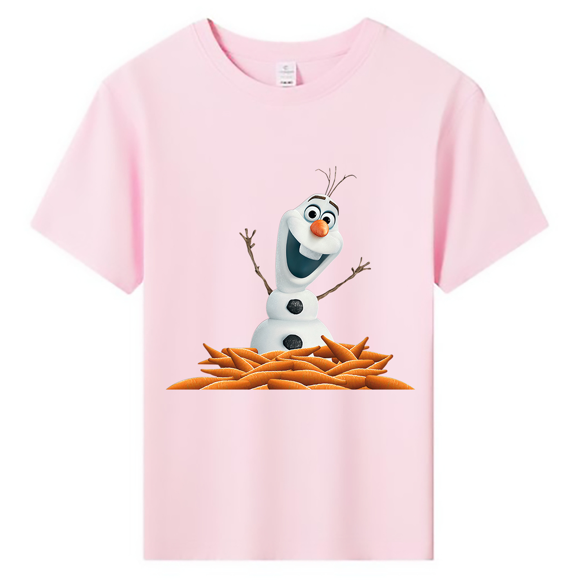 （画像用） アナと雪の女王 アンナ エルサ Frozen Anna Elsa 綿100％キッズTシャツ（フロントプリント）