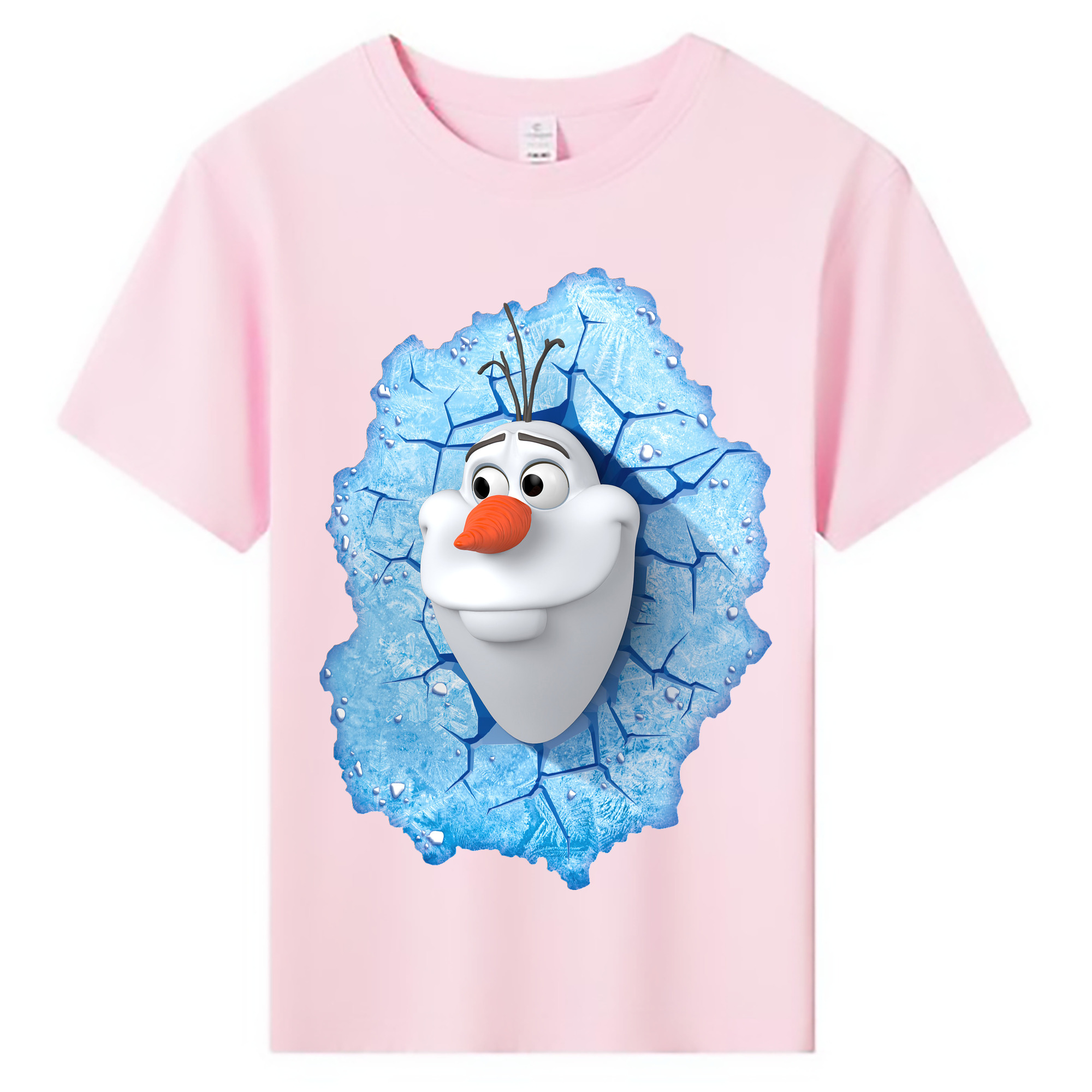 （画像用） アナと雪の女王 アンナ エルサ Frozen Anna Elsa 綿100％キッズTシャツ（フロントプリント）