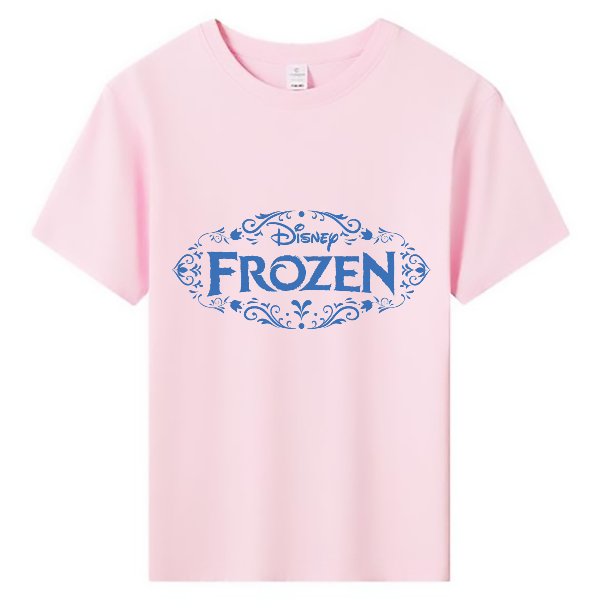 （画像用） アナと雪の女王 アンナ エルサ Frozen Anna Elsa 綿100％キッズTシャツ（フロントプリント）