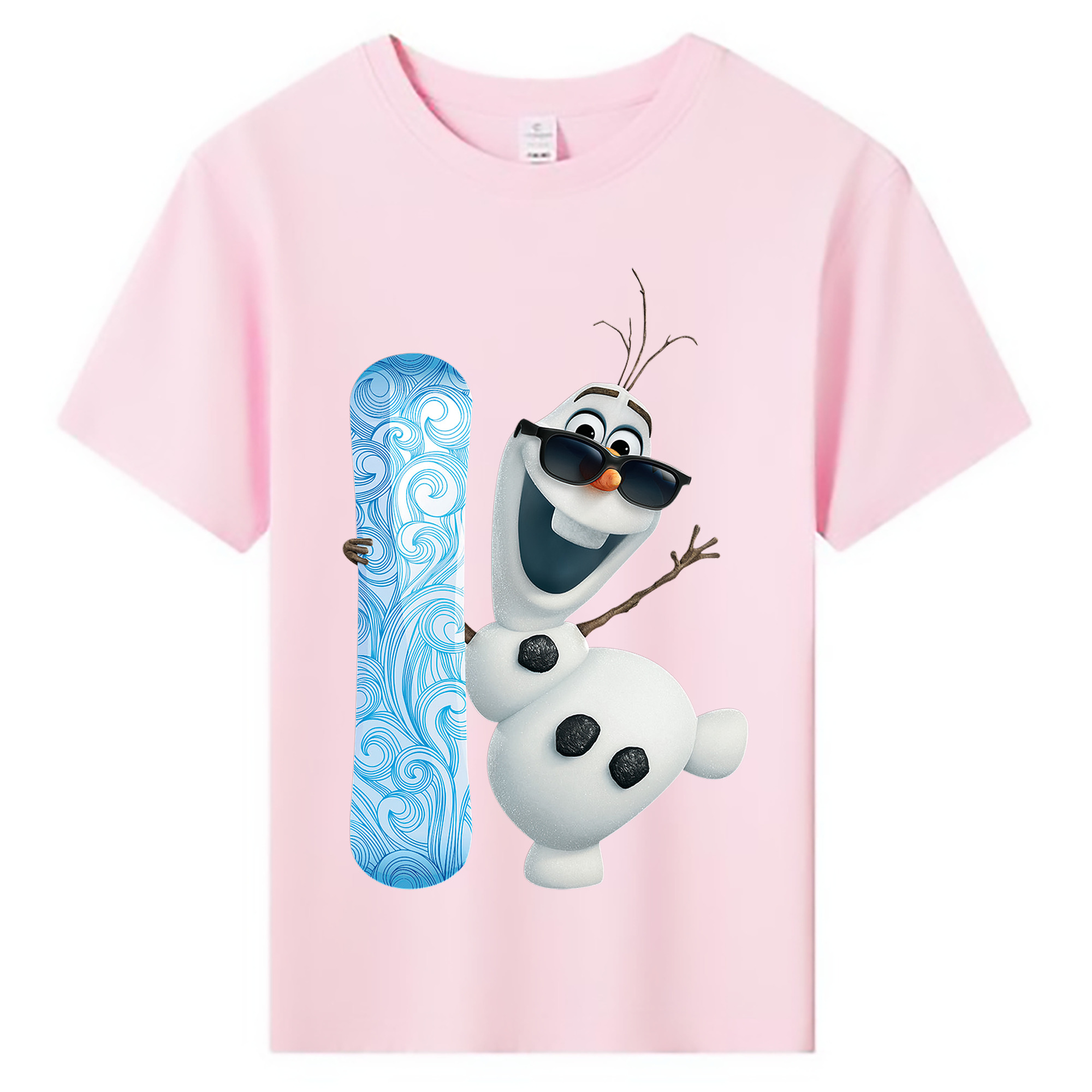 （画像用） アナと雪の女王 アンナ エルサ Frozen Anna Elsa 綿100％キッズTシャツ（フロントプリント）