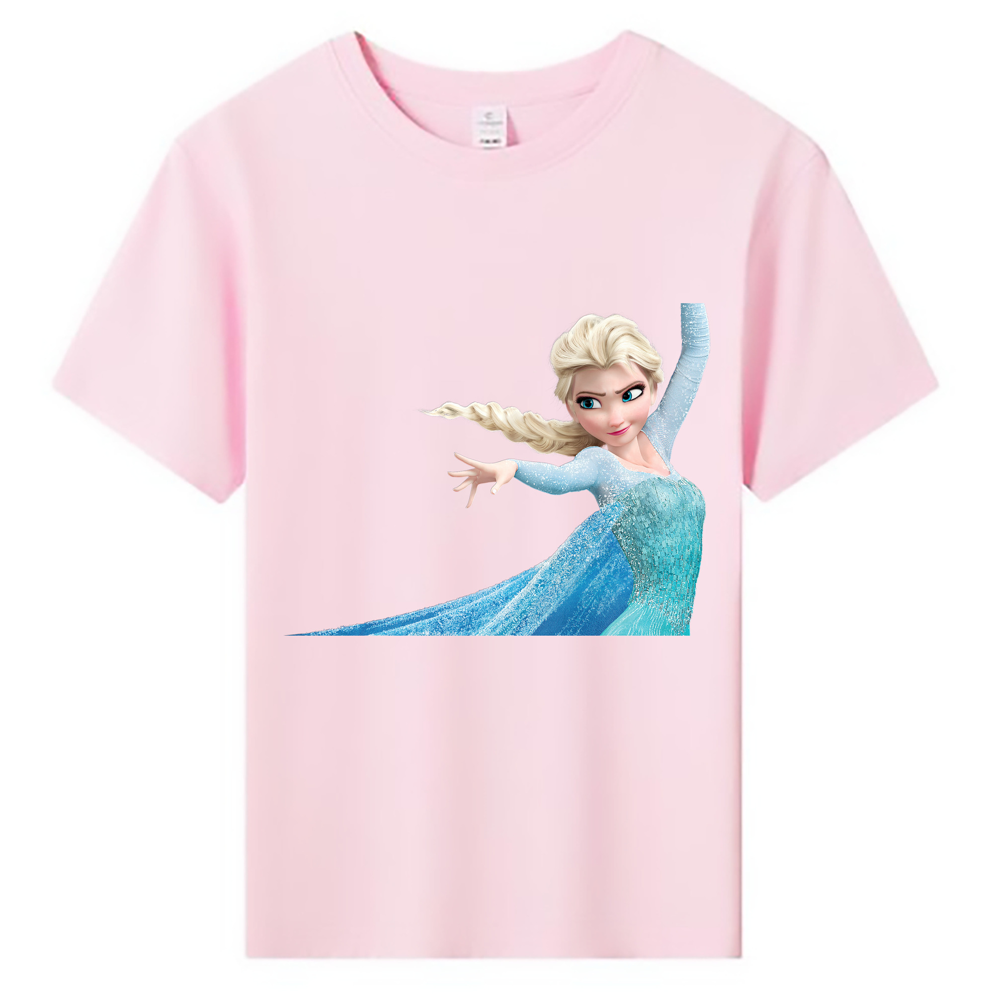 （画像用） アナと雪の女王 アンナ エルサ Frozen Anna Elsa 綿100％キッズTシャツ（フロントプリント）