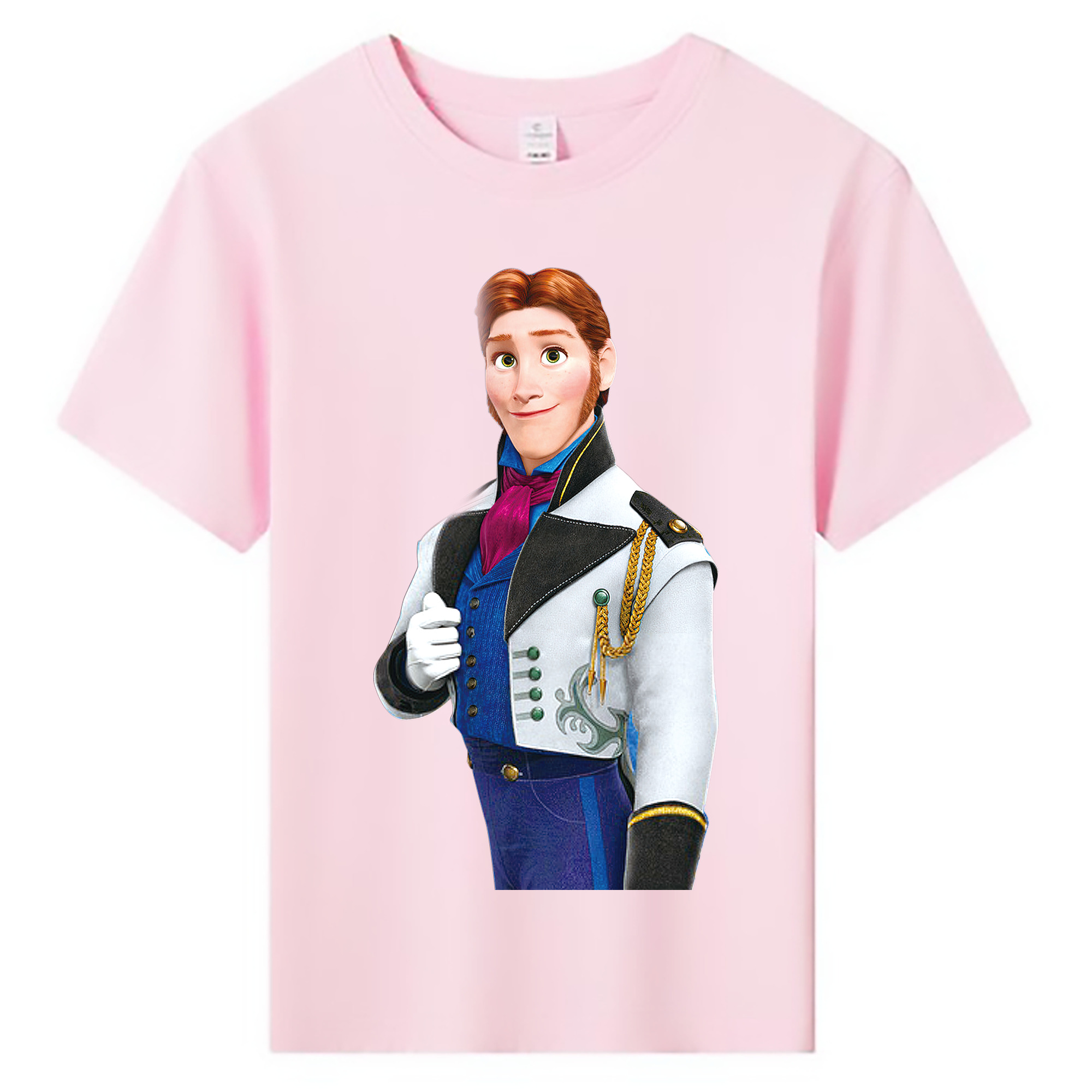 （画像用） アナと雪の女王 アンナ エルサ Frozen Anna Elsa 綿100％キッズTシャツ（フロントプリント）