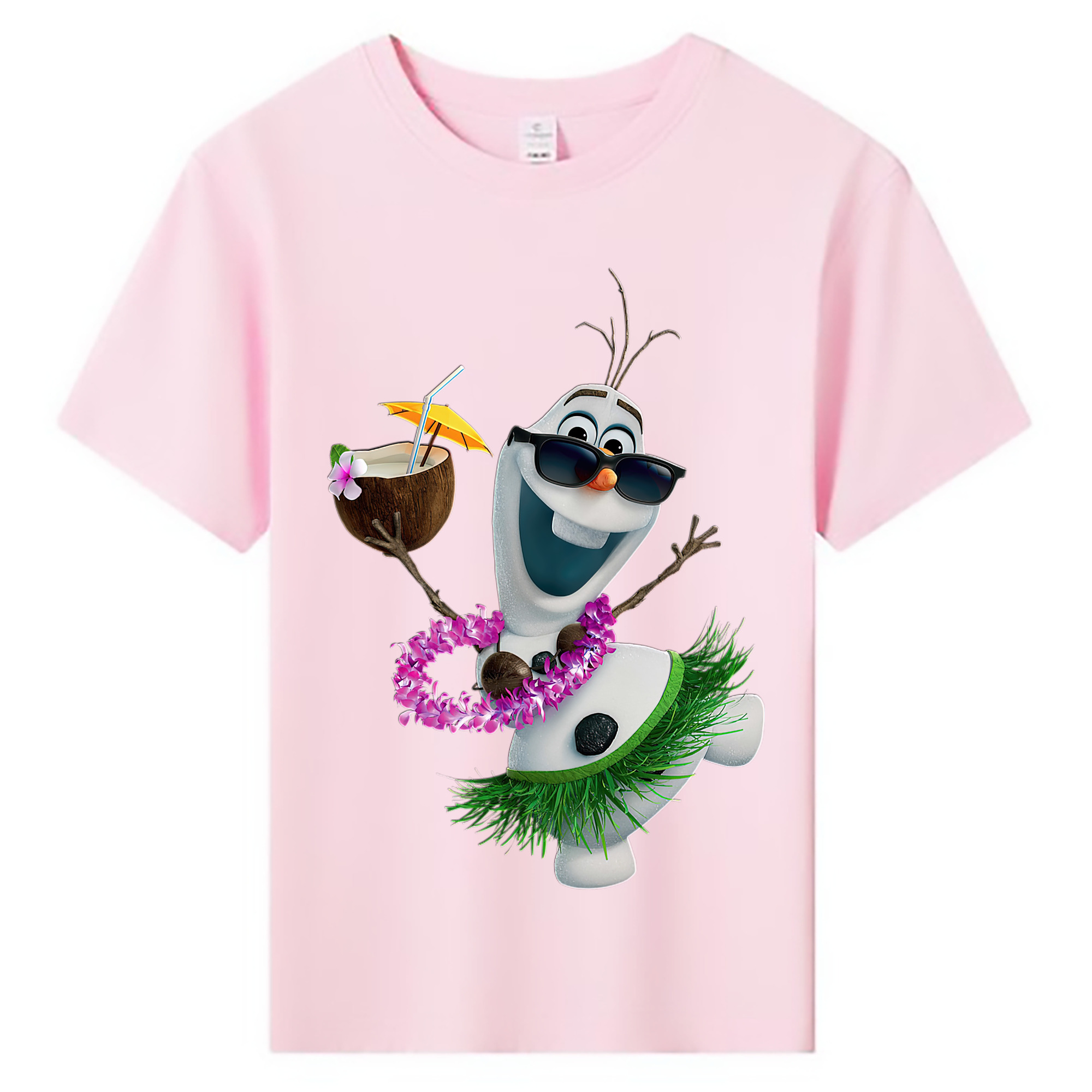 （画像用） アナと雪の女王 アンナ エルサ Frozen Anna Elsa 綿100％キッズTシャツ（フロントプリント）