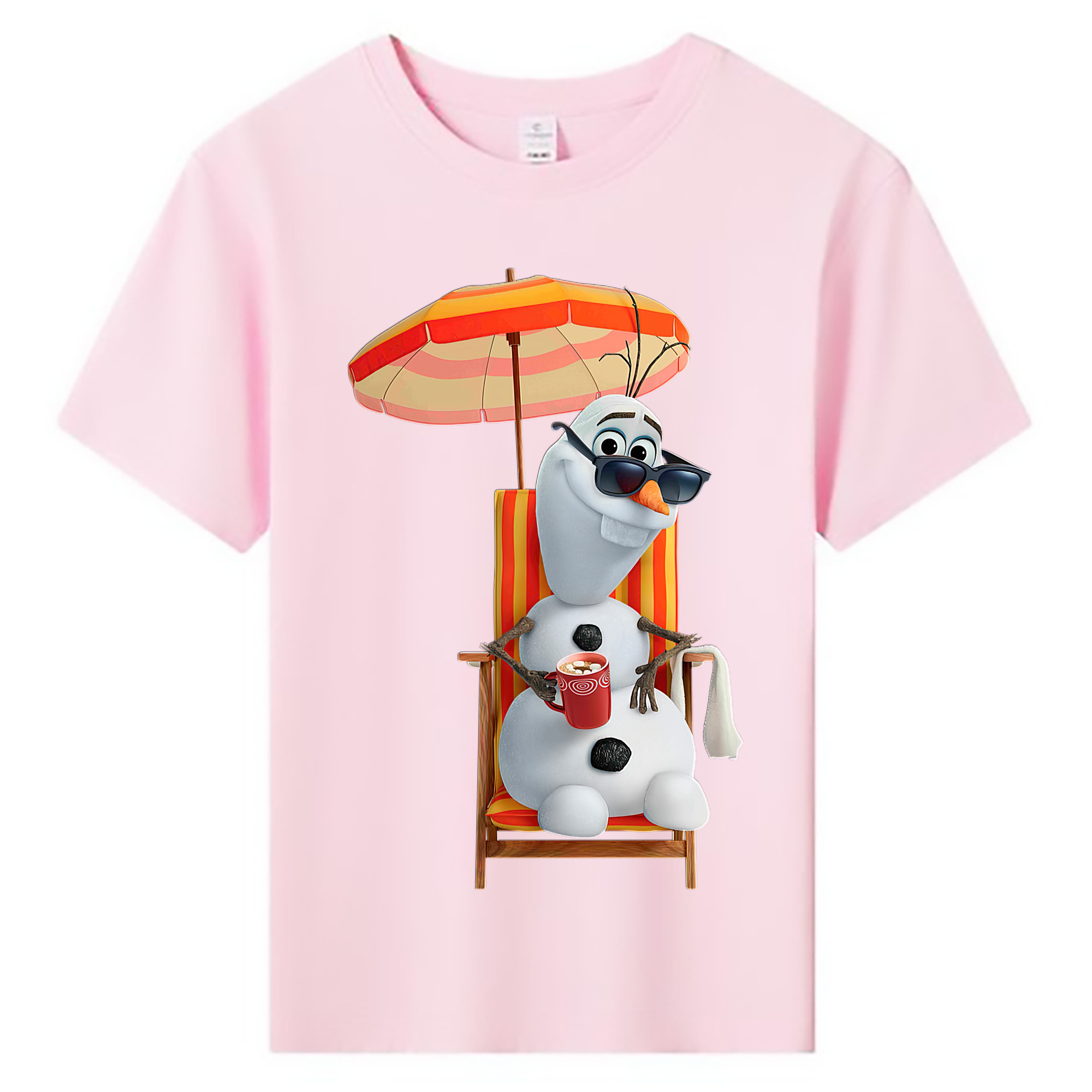 （画像用） アナと雪の女王 アンナ エルサ Frozen Anna Elsa 綿100％キッズTシャツ（フロントプリント）