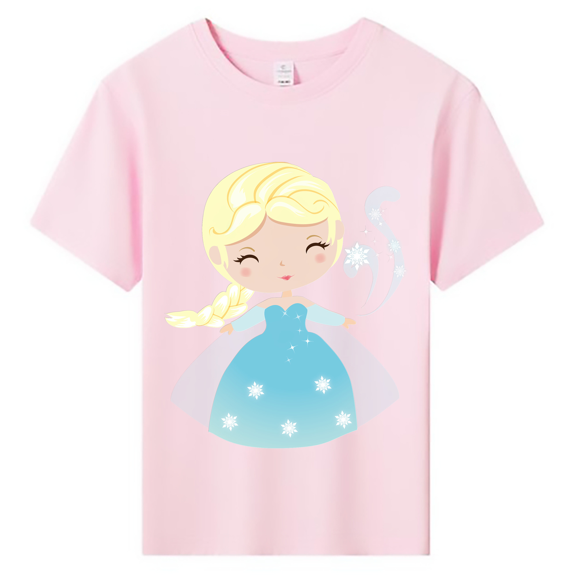 （画像用） アナと雪の女王 アンナ エルサ Frozen Anna Elsa 綿100％キッズTシャツ（フロントプリント）
