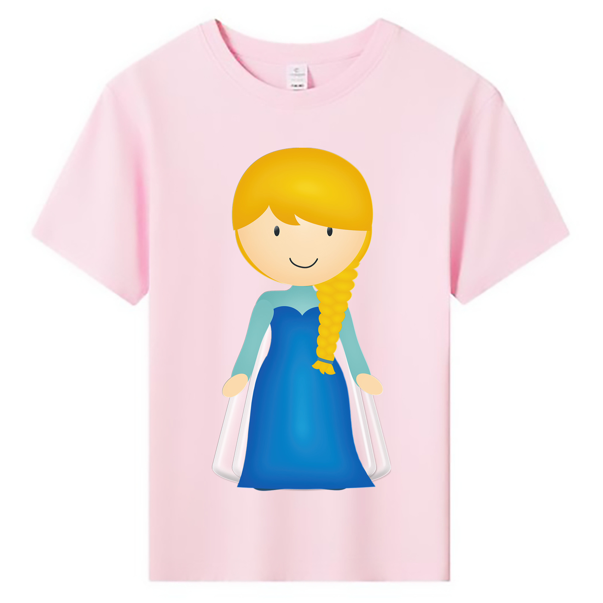 （画像用） アナと雪の女王 アンナ エルサ Frozen Anna Elsa 綿100％キッズTシャツ（フロントプリント）