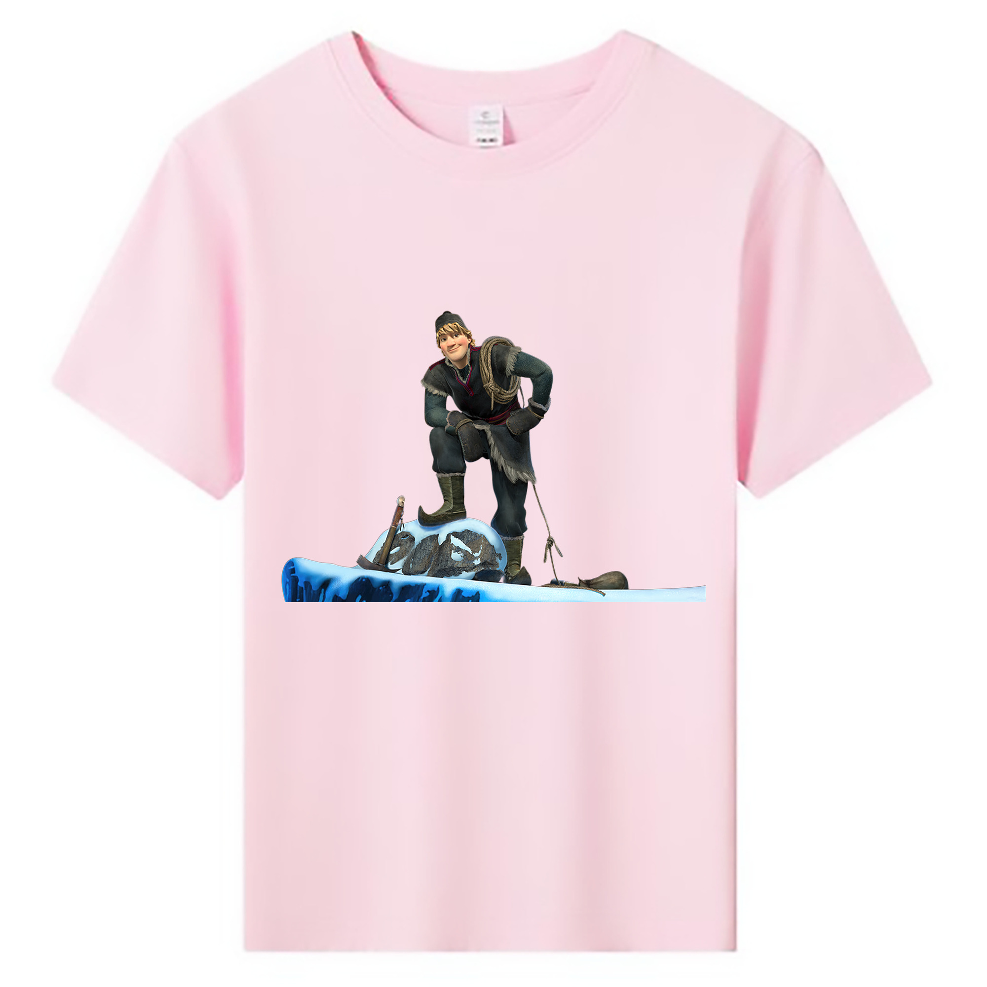 （画像用） アナと雪の女王 アンナ エルサ Frozen Anna Elsa 綿100％キッズTシャツ（フロントプリント）