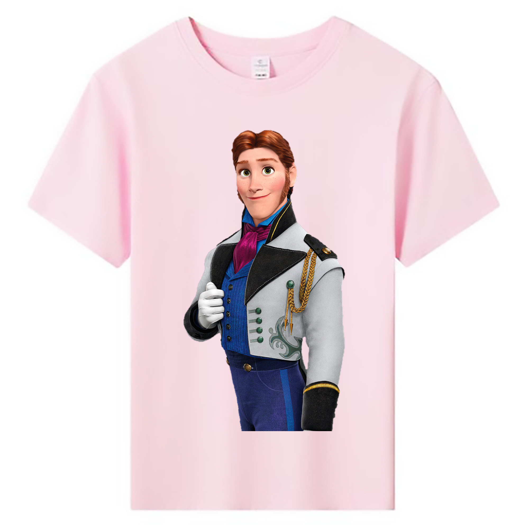 （画像用） アナと雪の女王 アンナ エルサ Frozen Anna Elsa 綿100％キッズTシャツ（フロントプリント）