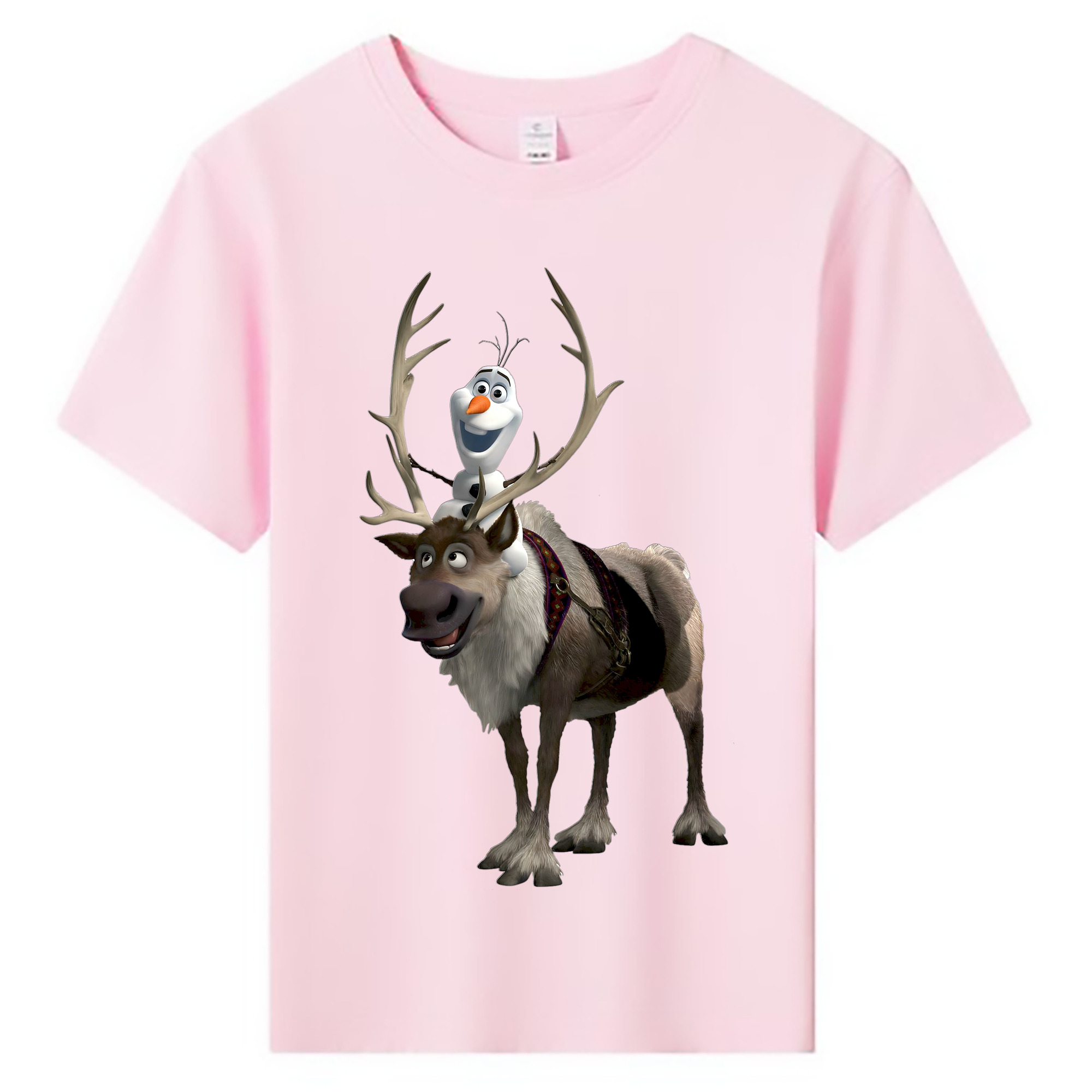 （画像用） アナと雪の女王 アンナ エルサ Frozen Anna Elsa 綿100％キッズTシャツ（フロントプリント）