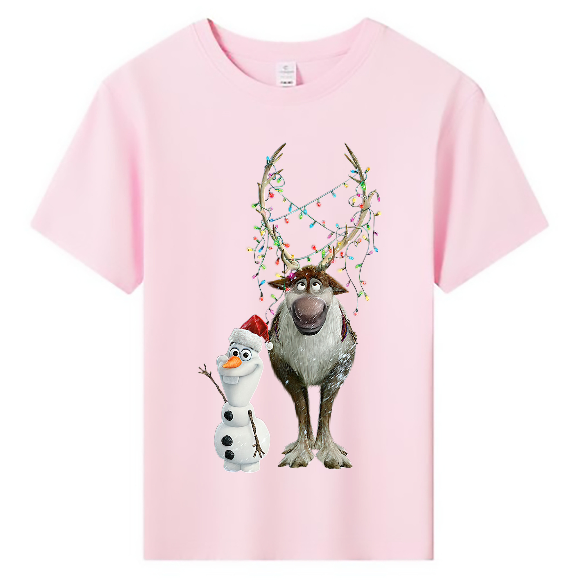 （画像用） アナと雪の女王 アンナ エルサ Frozen Anna Elsa 綿100％キッズTシャツ（フロントプリント）