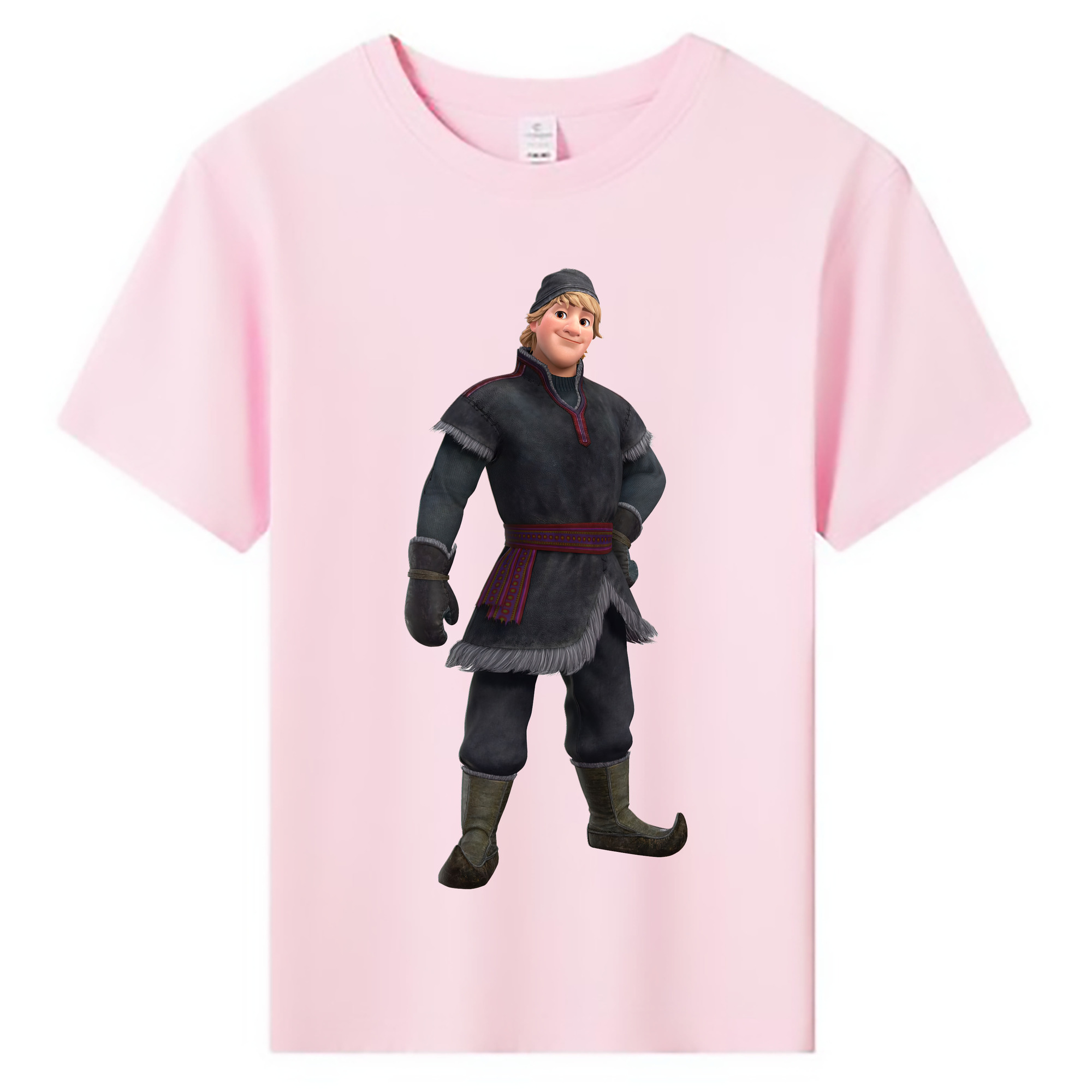 （画像用） アナと雪の女王 アンナ エルサ Frozen Anna Elsa 綿100％キッズTシャツ（フロントプリント）