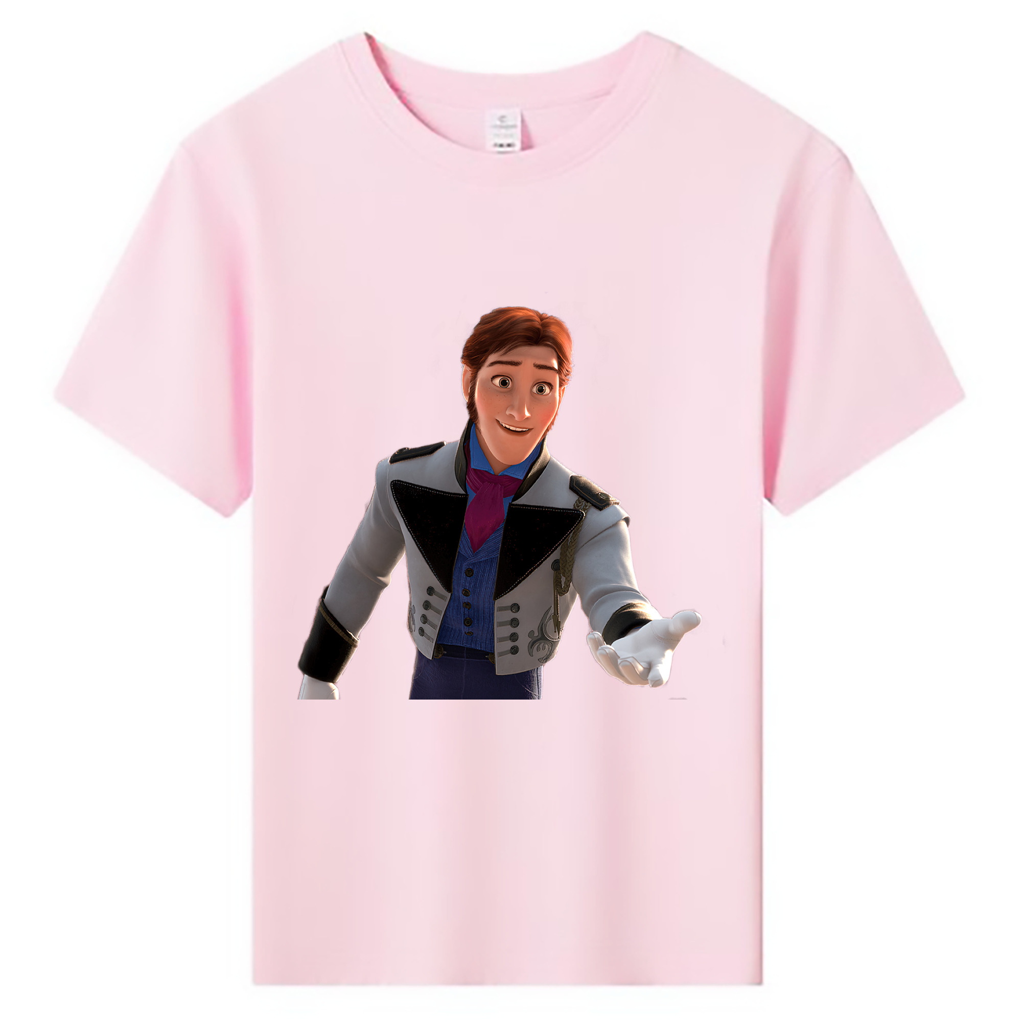 （画像用） アナと雪の女王 アンナ エルサ Frozen Anna Elsa 綿100％キッズTシャツ（フロントプリント）