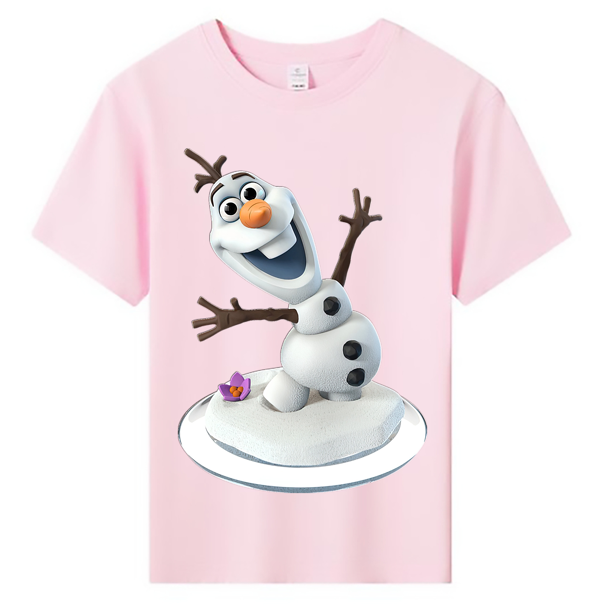 （画像用） アナと雪の女王 アンナ エルサ Frozen Anna Elsa 綿100％キッズTシャツ（フロントプリント）