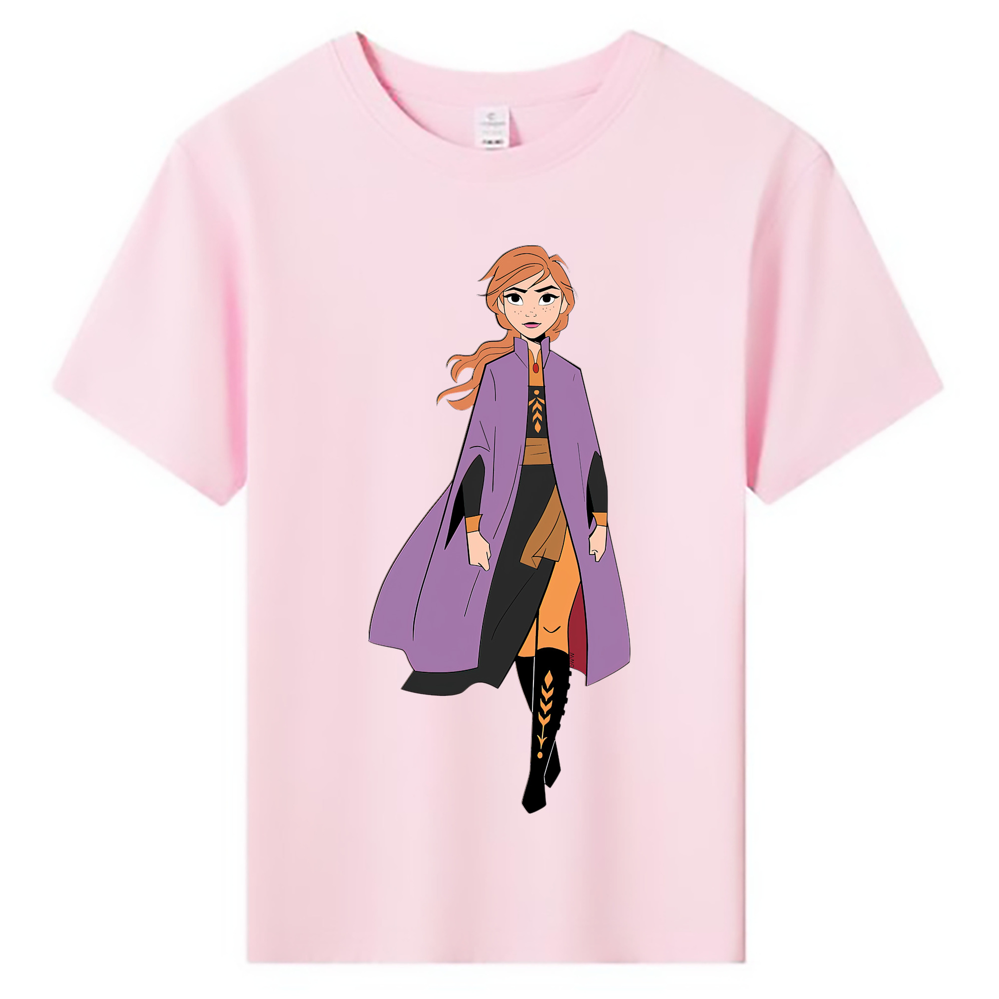 （画像用） アナと雪の女王 アンナ エルサ Frozen Anna Elsa 綿100％キッズTシャツ（フロントプリント）
