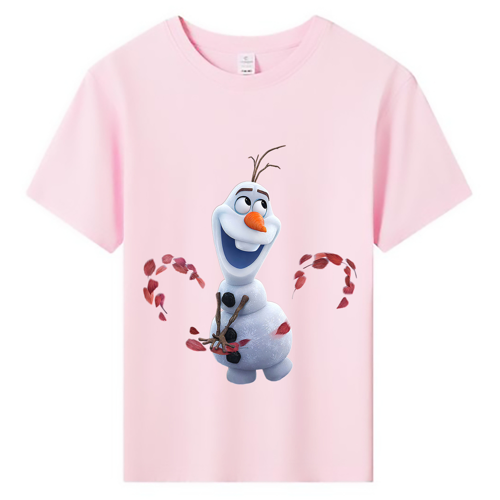 （画像用） アナと雪の女王 アンナ エルサ Frozen Anna Elsa 綿100％キッズTシャツ（フロントプリント）