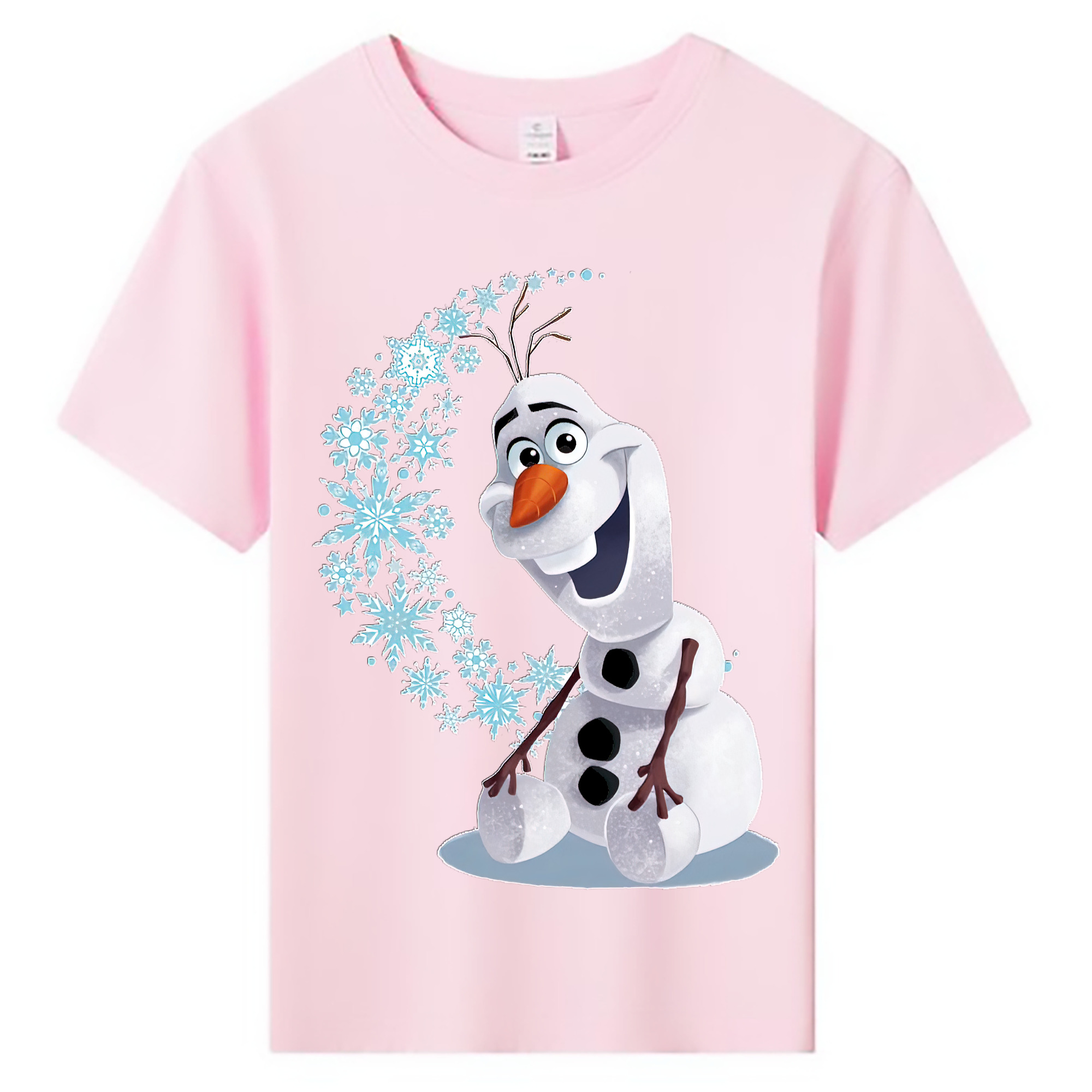 （画像用） アナと雪の女王 アンナ エルサ Frozen Anna Elsa 綿100％キッズTシャツ（フロントプリント）