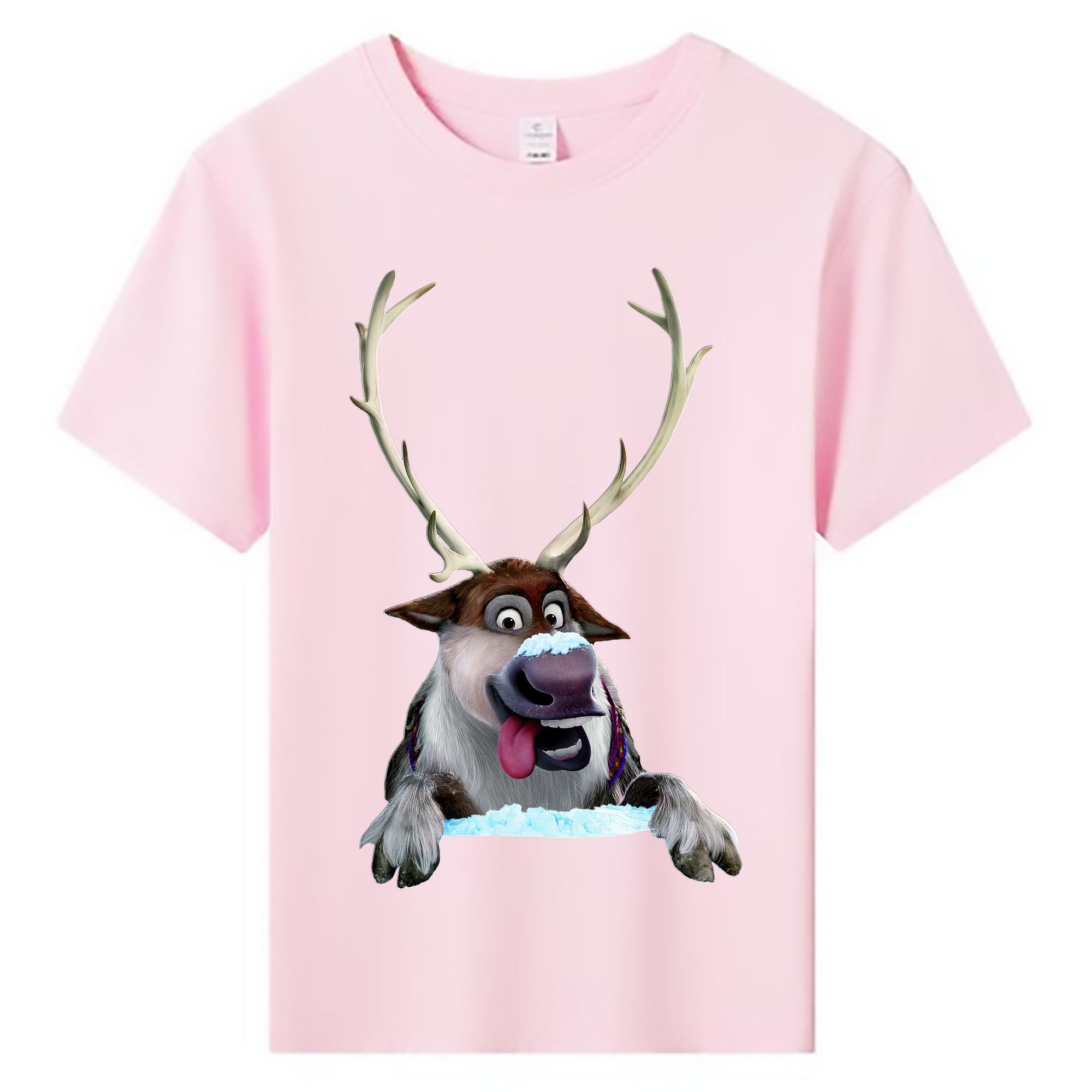 （画像用） アナと雪の女王 アンナ エルサ Frozen Anna Elsa 綿100％キッズTシャツ（フロントプリント）