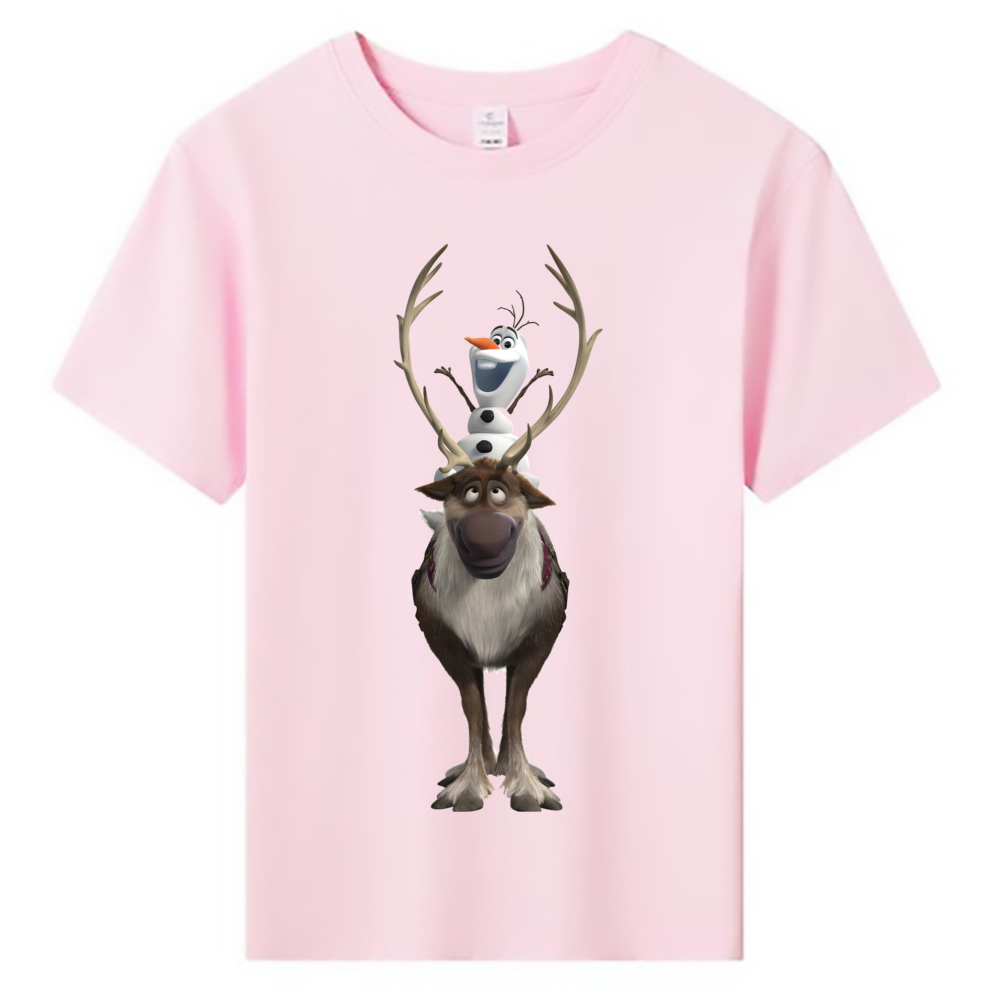 （画像用） アナと雪の女王 アンナ エルサ Frozen Anna Elsa 綿100％キッズTシャツ（フロントプリント）