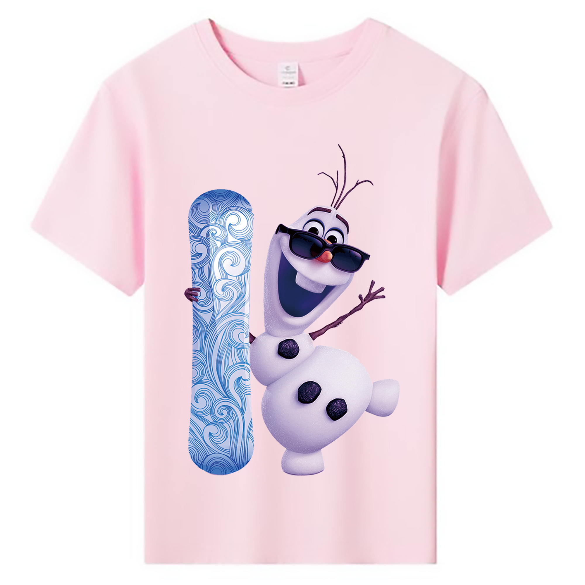 （画像用） アナと雪の女王 アンナ エルサ Frozen Anna Elsa 綿100％キッズTシャツ（フロントプリント）
