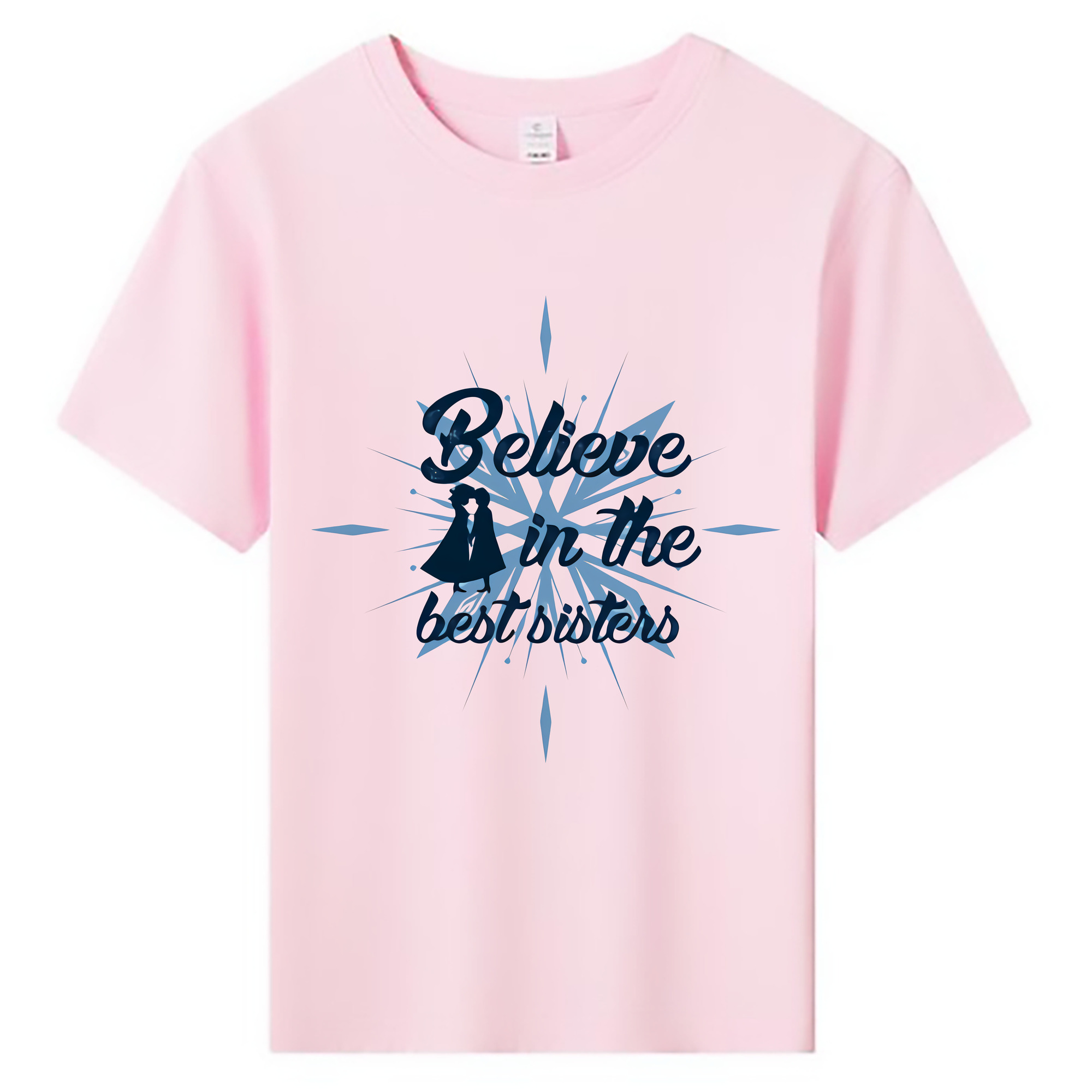 （画像用） アナと雪の女王 アンナ エルサ Frozen Anna Elsa 綿100％キッズTシャツ（フロントプリント）