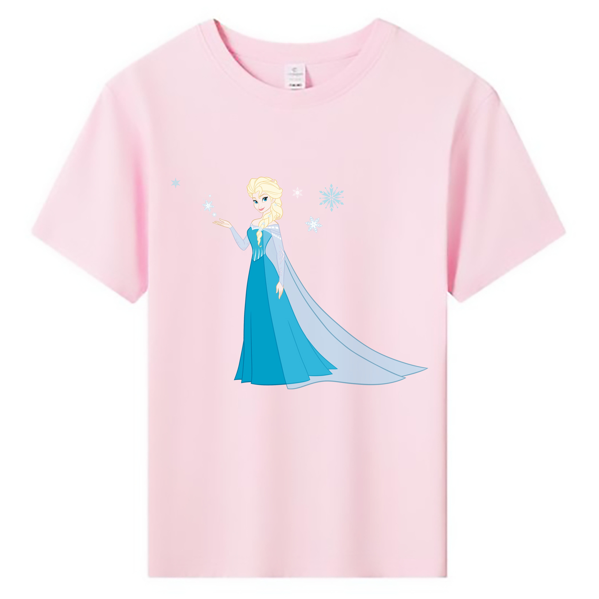 （画像用） アナと雪の女王 アンナ エルサ Frozen Anna Elsa 綿100％キッズTシャツ（フロントプリント）