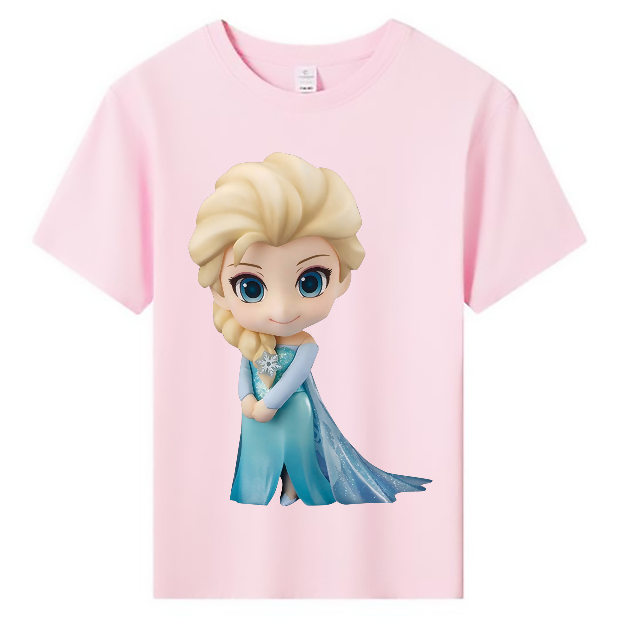 （画像用） アナと雪の女王 アンナ エルサ Frozen Anna Elsa 綿100％キッズTシャツ（フロントプリント）
