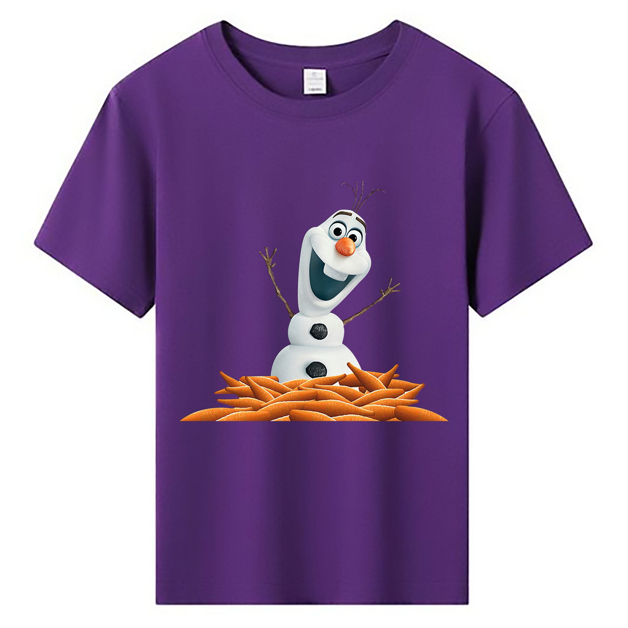 （画像用） アナと雪の女王 アンナ エルサ Frozen Anna Elsa 綿100％キッズTシャツ（フロントプリント）