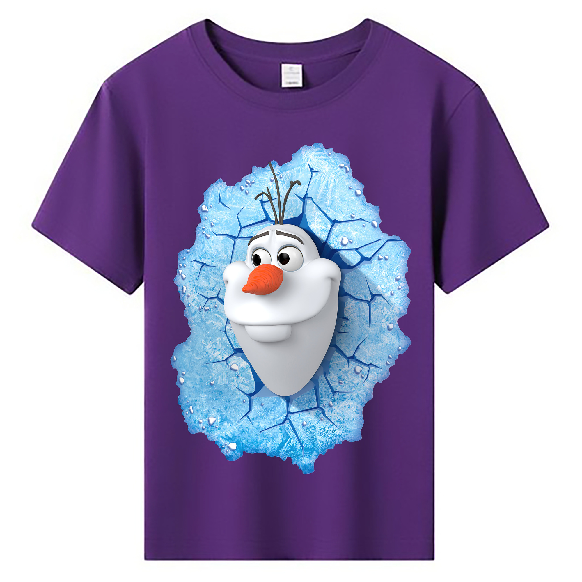 （画像用） アナと雪の女王 アンナ エルサ Frozen Anna Elsa 綿100％キッズTシャツ（フロントプリント）