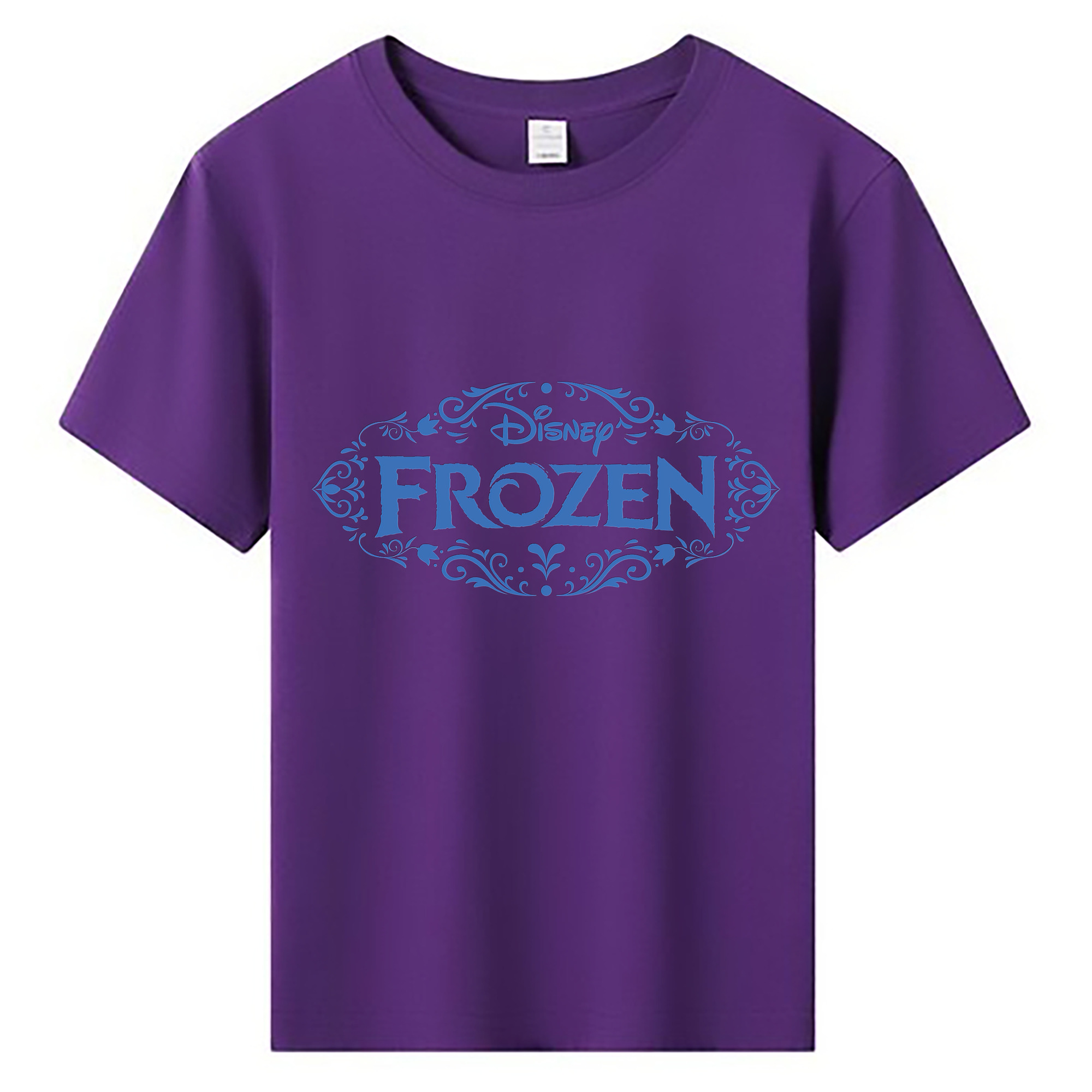 （画像用） アナと雪の女王 アンナ エルサ Frozen Anna Elsa 綿100％キッズTシャツ（フロントプリント）