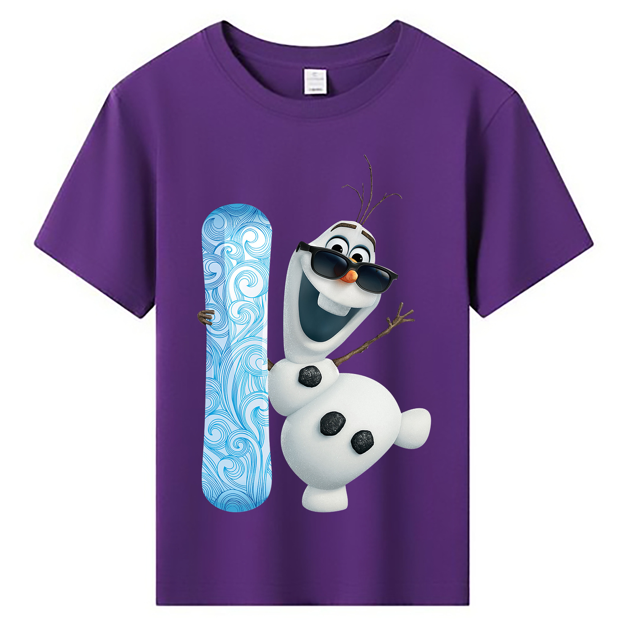 （画像用） アナと雪の女王 アンナ エルサ Frozen Anna Elsa 綿100％キッズTシャツ（フロントプリント）