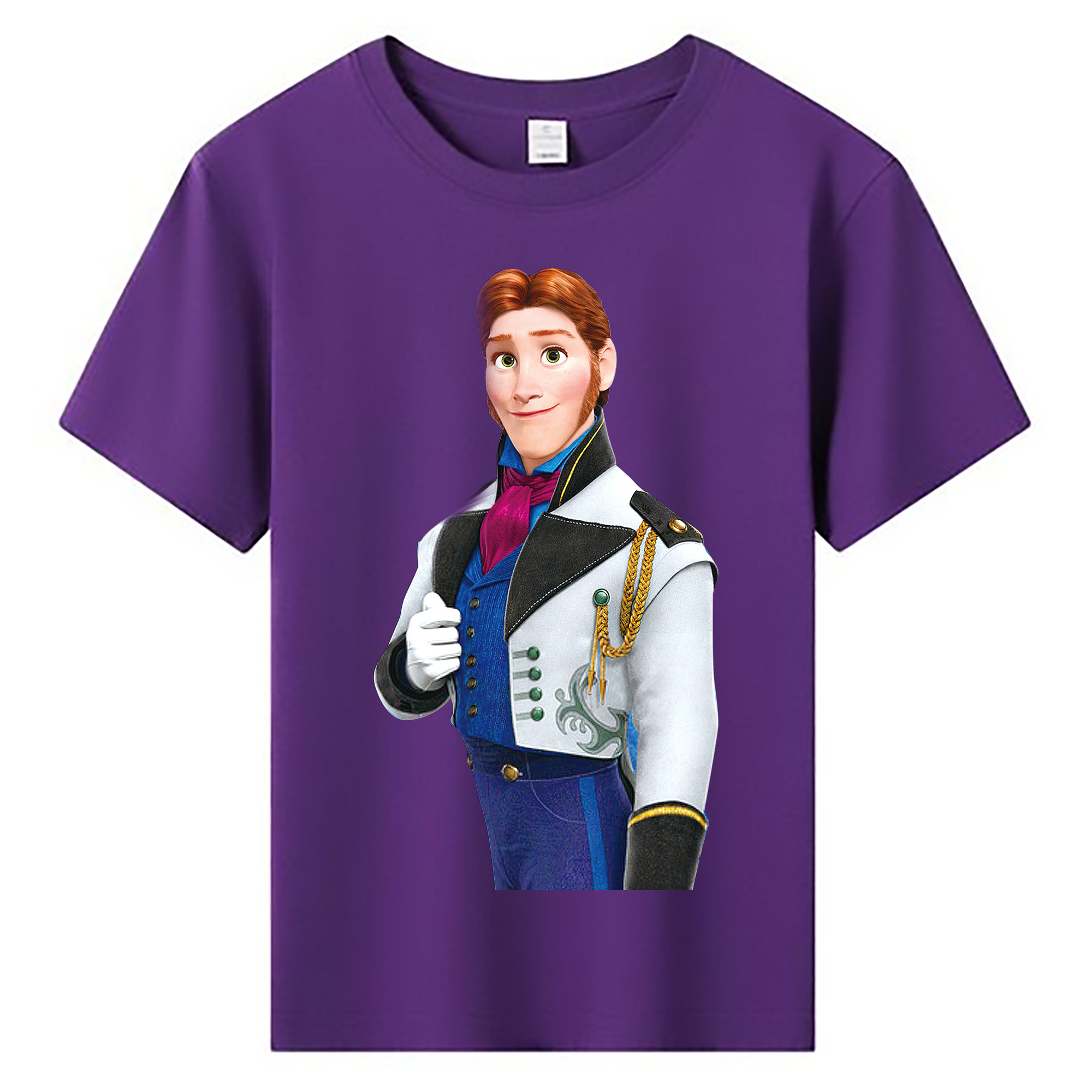 （画像用） アナと雪の女王 アンナ エルサ Frozen Anna Elsa 綿100％キッズTシャツ（フロントプリント）