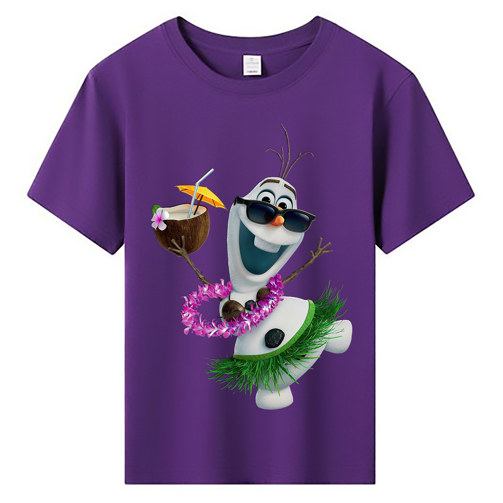 （画像用） アナと雪の女王 アンナ エルサ Frozen Anna Elsa 綿100％キッズTシャツ（フロントプリント）