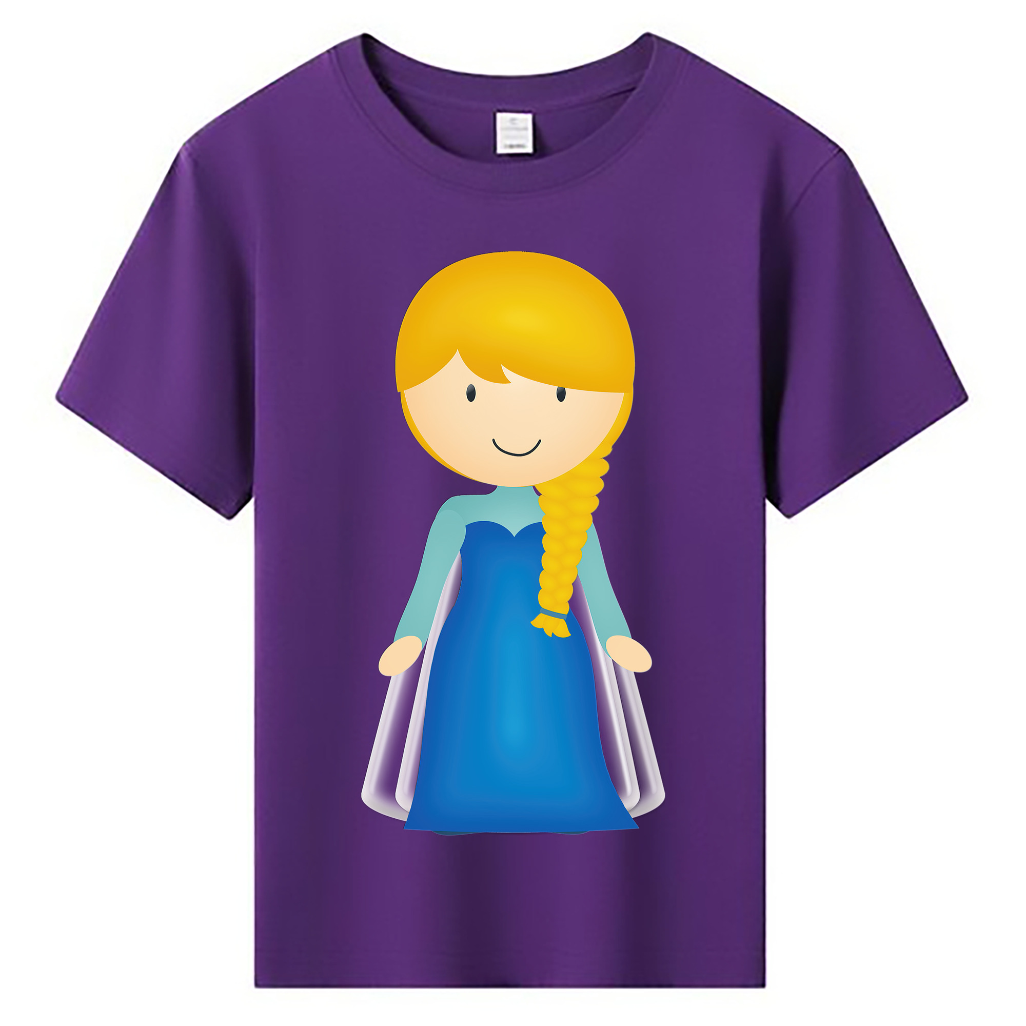 （画像用） アナと雪の女王 アンナ エルサ Frozen Anna Elsa 綿100％キッズTシャツ（フロントプリント）