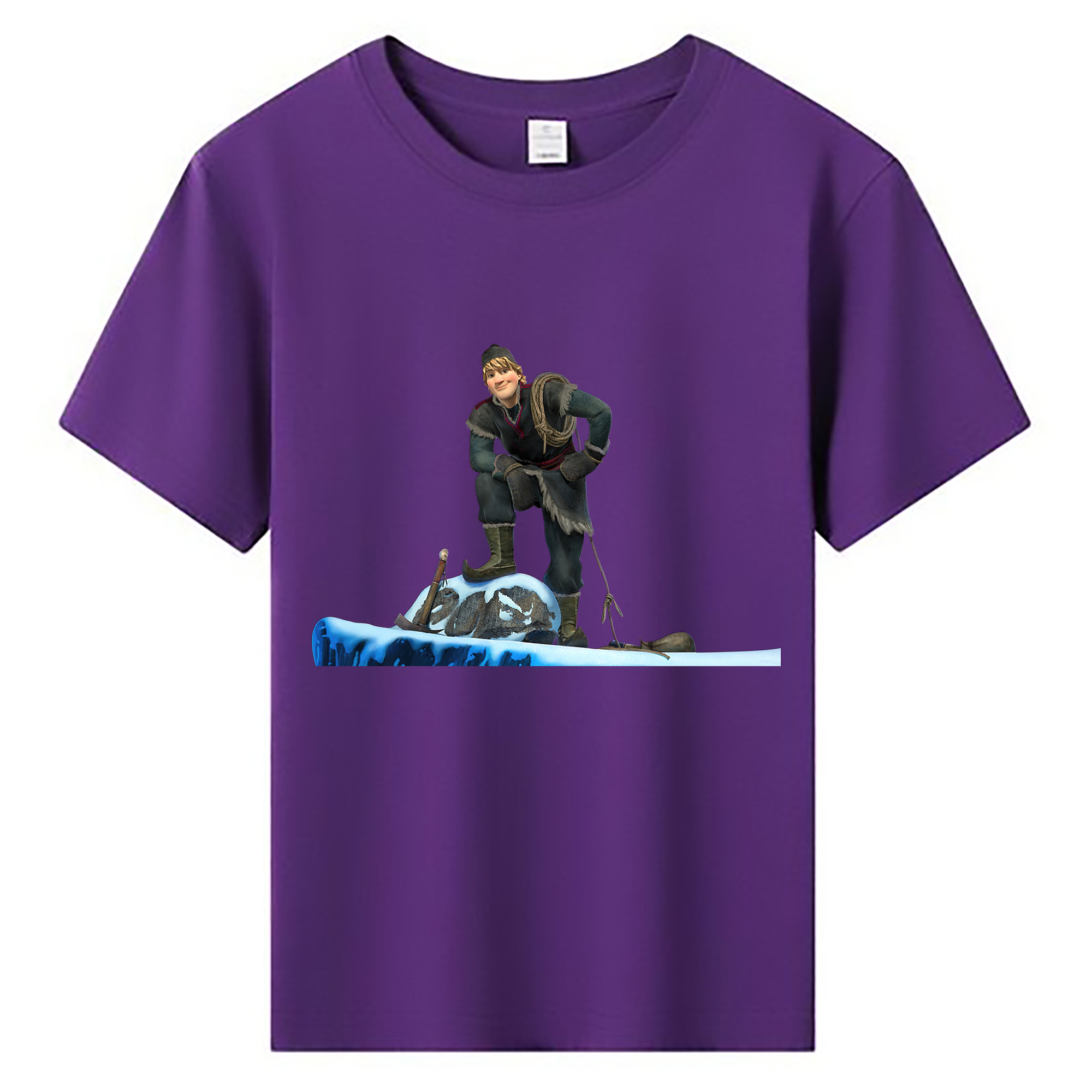 （画像用） アナと雪の女王 アンナ エルサ Frozen Anna Elsa 綿100％キッズTシャツ（フロントプリント）