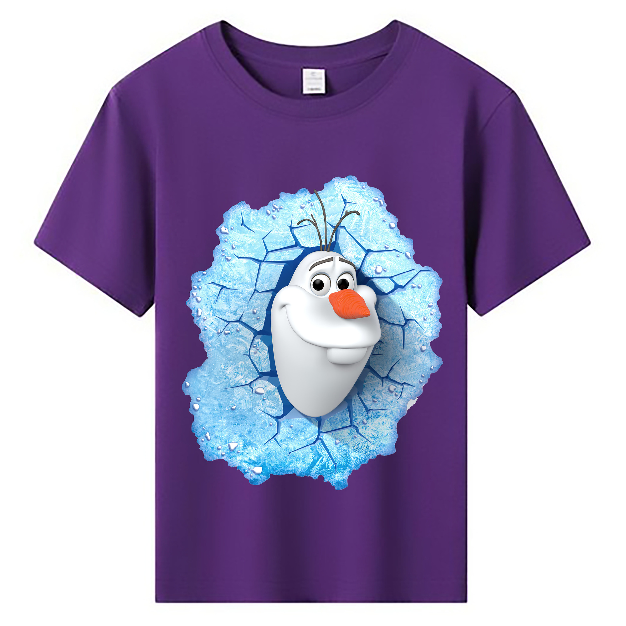 （画像用） アナと雪の女王 アンナ エルサ Frozen Anna Elsa 綿100％キッズTシャツ（フロントプリント）