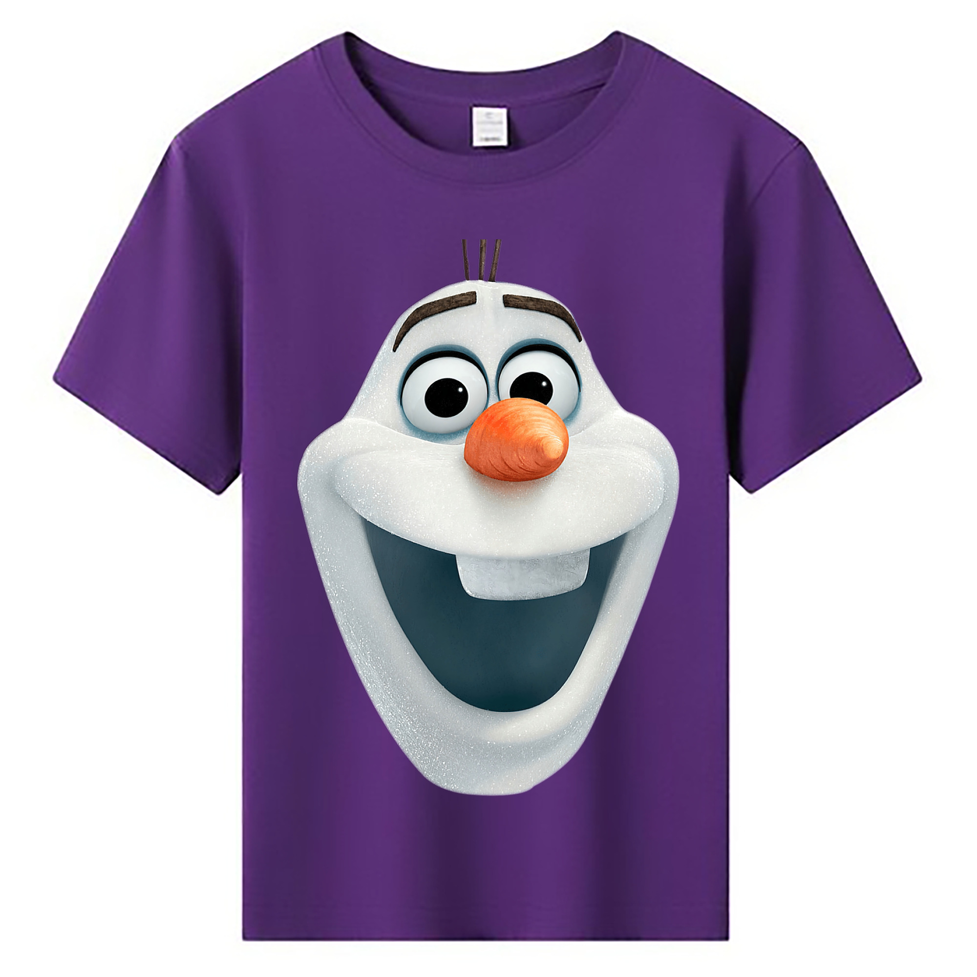 （画像用） アナと雪の女王 アンナ エルサ Frozen Anna Elsa 綿100％キッズTシャツ（フロントプリント）