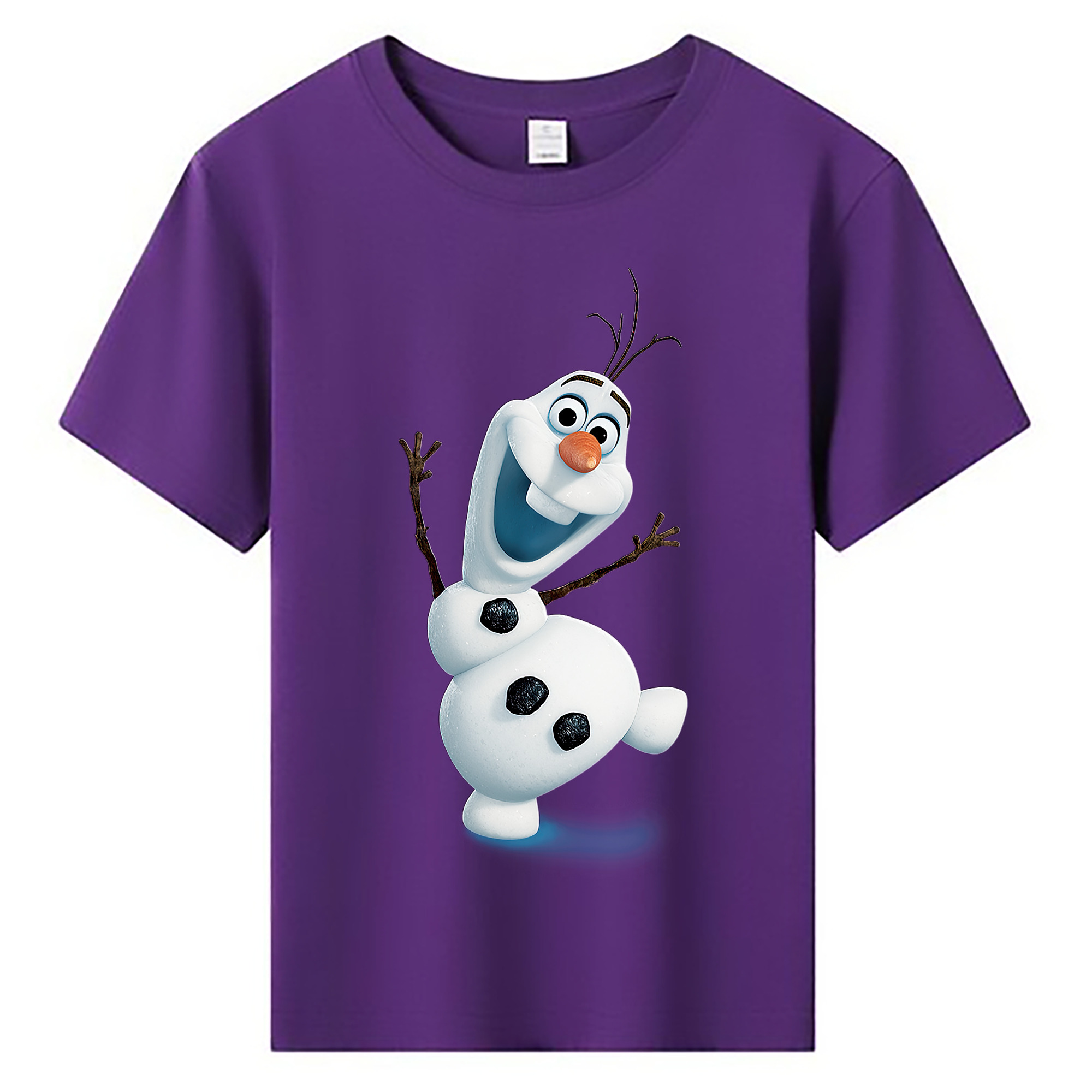 （画像用） アナと雪の女王 アンナ エルサ Frozen Anna Elsa 綿100％キッズTシャツ（フロントプリント）