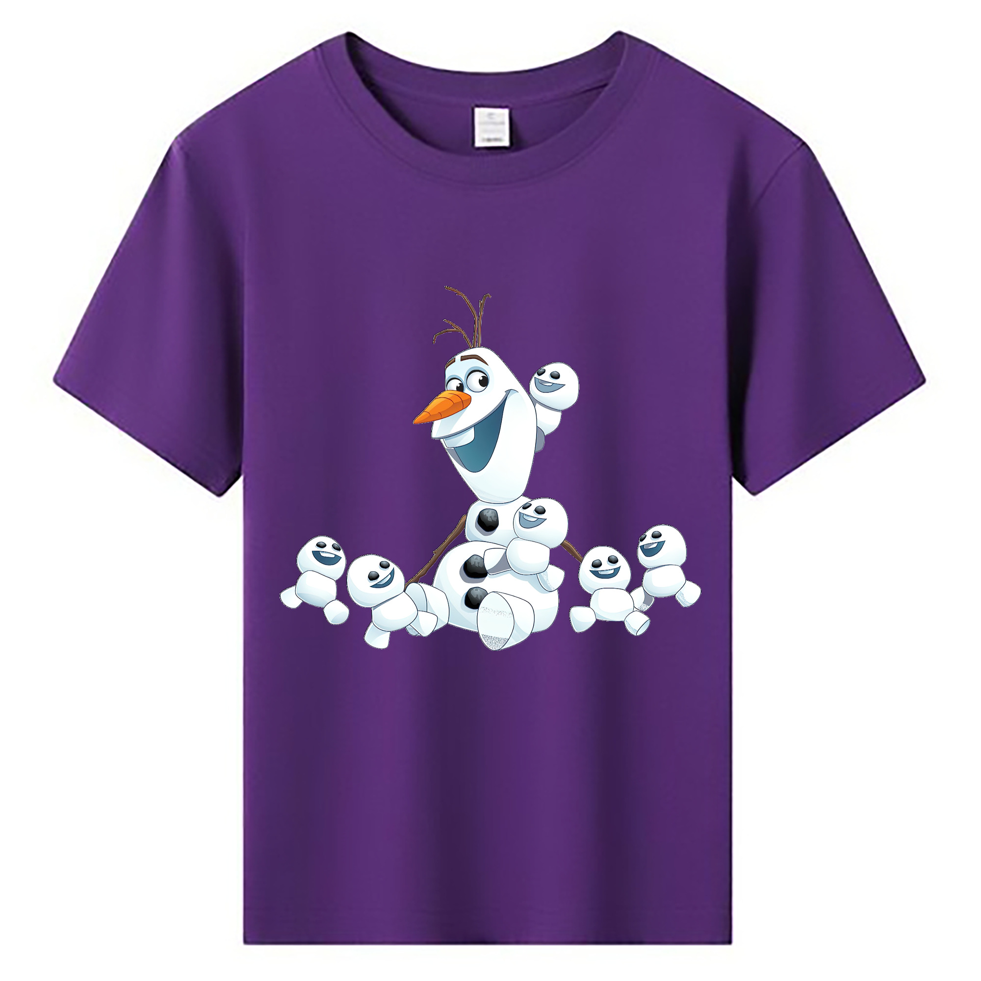 （画像用） アナと雪の女王 アンナ エルサ Frozen Anna Elsa 綿100％キッズTシャツ（フロントプリント）