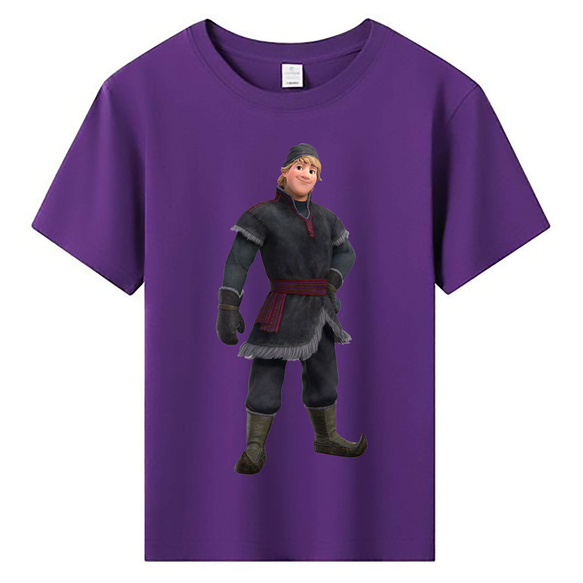 （画像用） アナと雪の女王 アンナ エルサ Frozen Anna Elsa 綿100％キッズTシャツ（フロントプリント）
