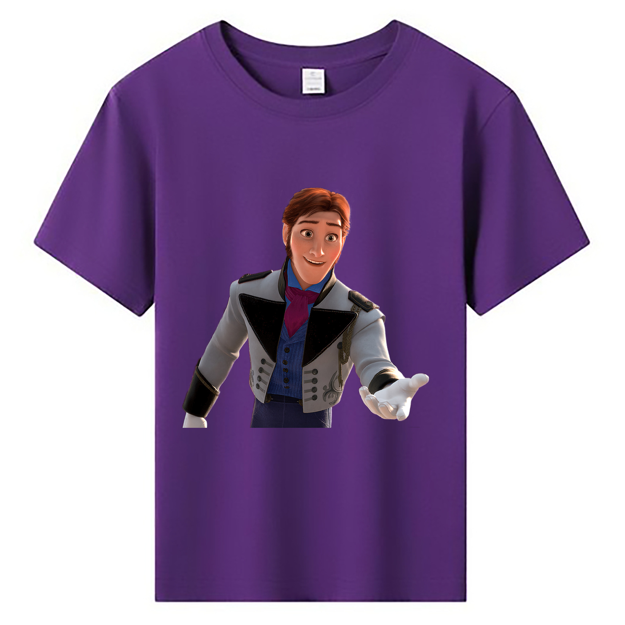（画像用） アナと雪の女王 アンナ エルサ Frozen Anna Elsa 綿100％キッズTシャツ（フロントプリント）