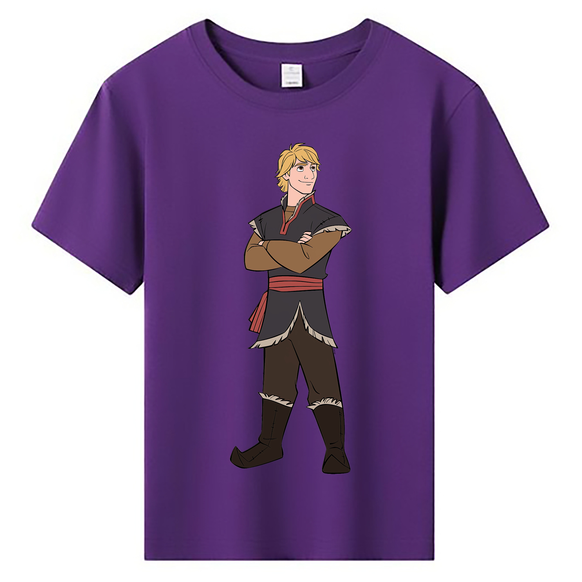（画像用） アナと雪の女王 アンナ エルサ Frozen Anna Elsa 綿100％キッズTシャツ（フロントプリント）