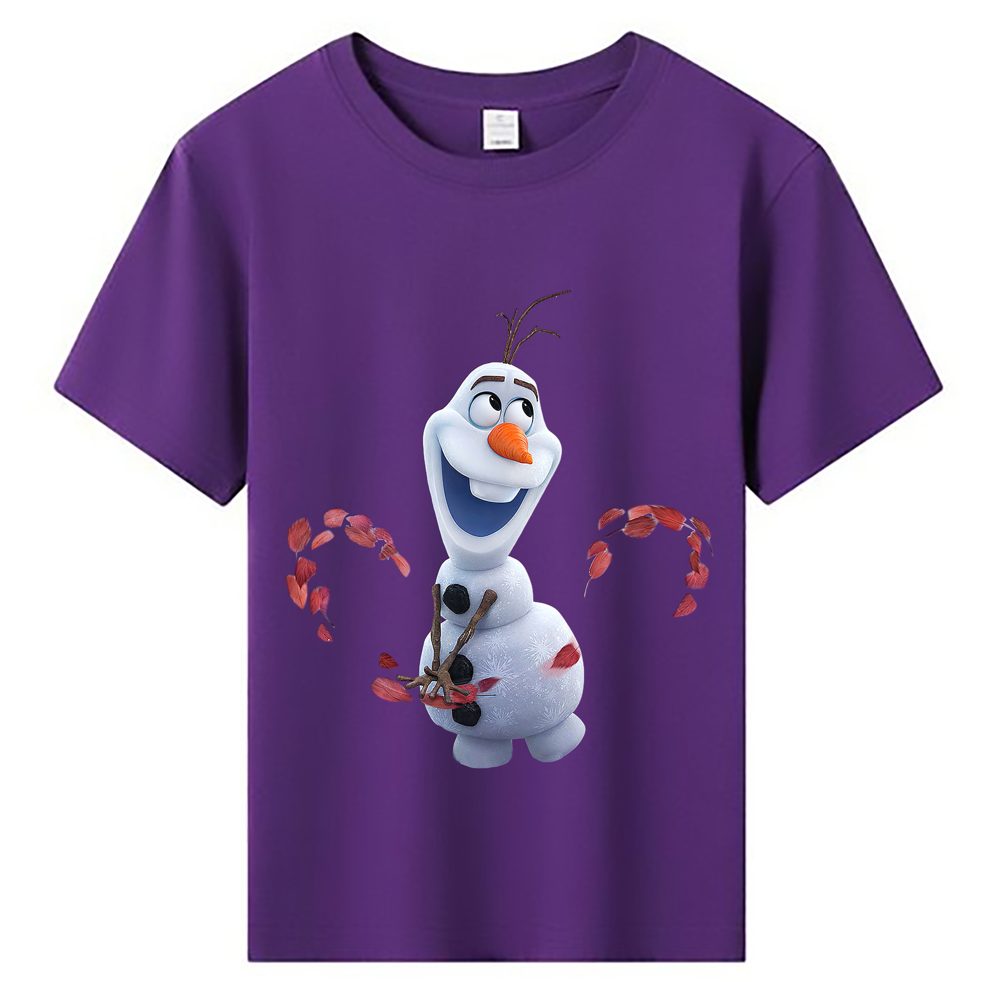 （画像用） アナと雪の女王 アンナ エルサ Frozen Anna Elsa 綿100％キッズTシャツ（フロントプリント）